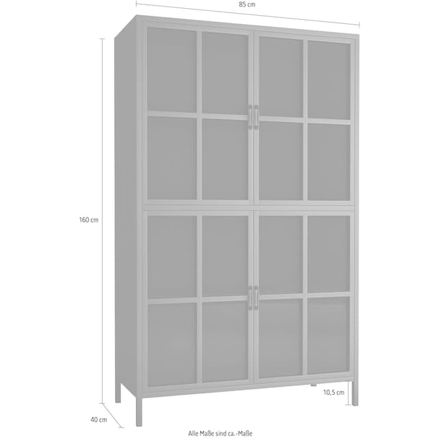 Homexperts Vitrine »Choice«, designorientiertes Highboard mit Glastüren  kaufen | BAUR