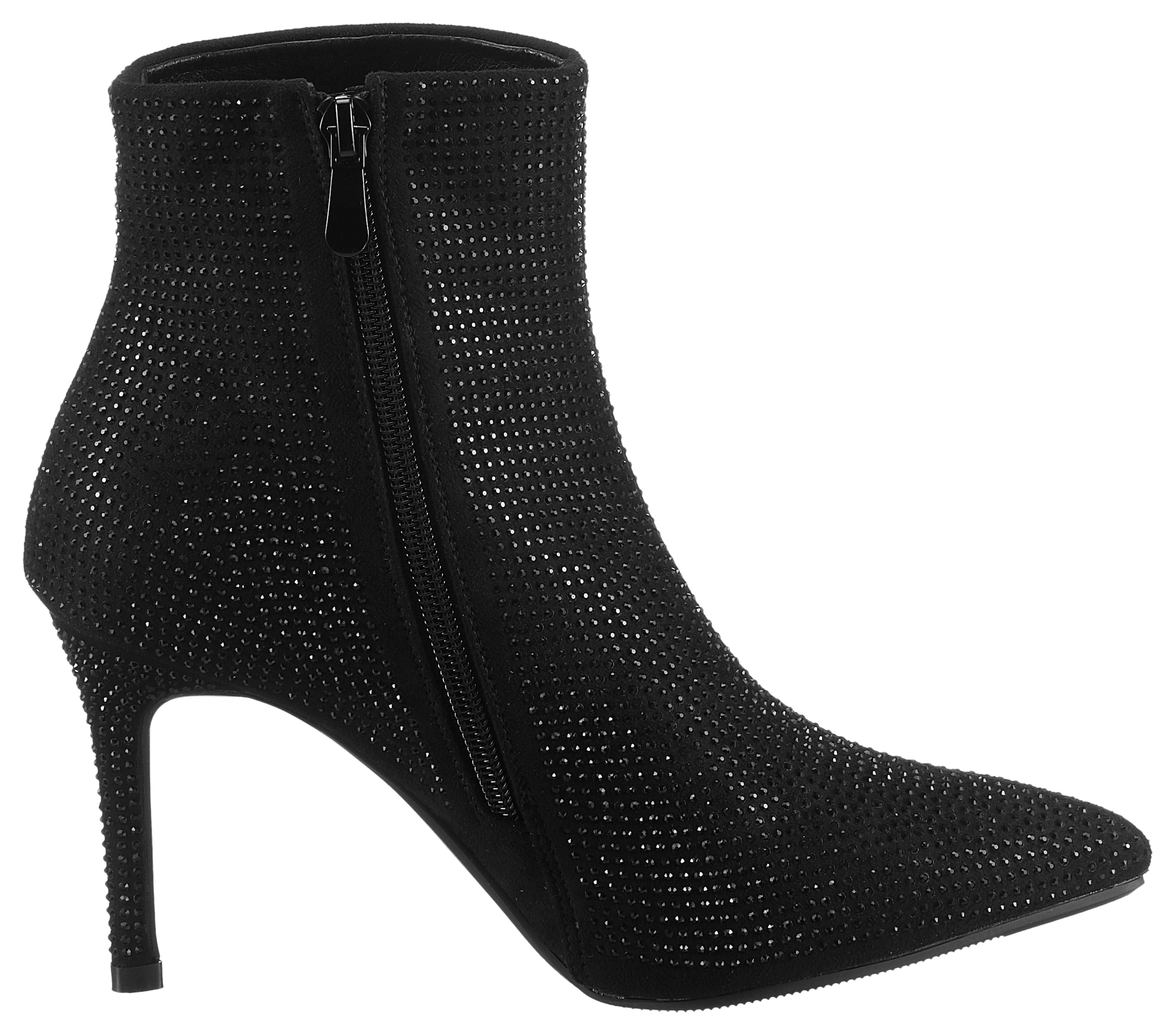 Aniston SHOES Stiefelette, Abendstiefelette mit Glitzersteinchen - NEUE KOLLEKTION