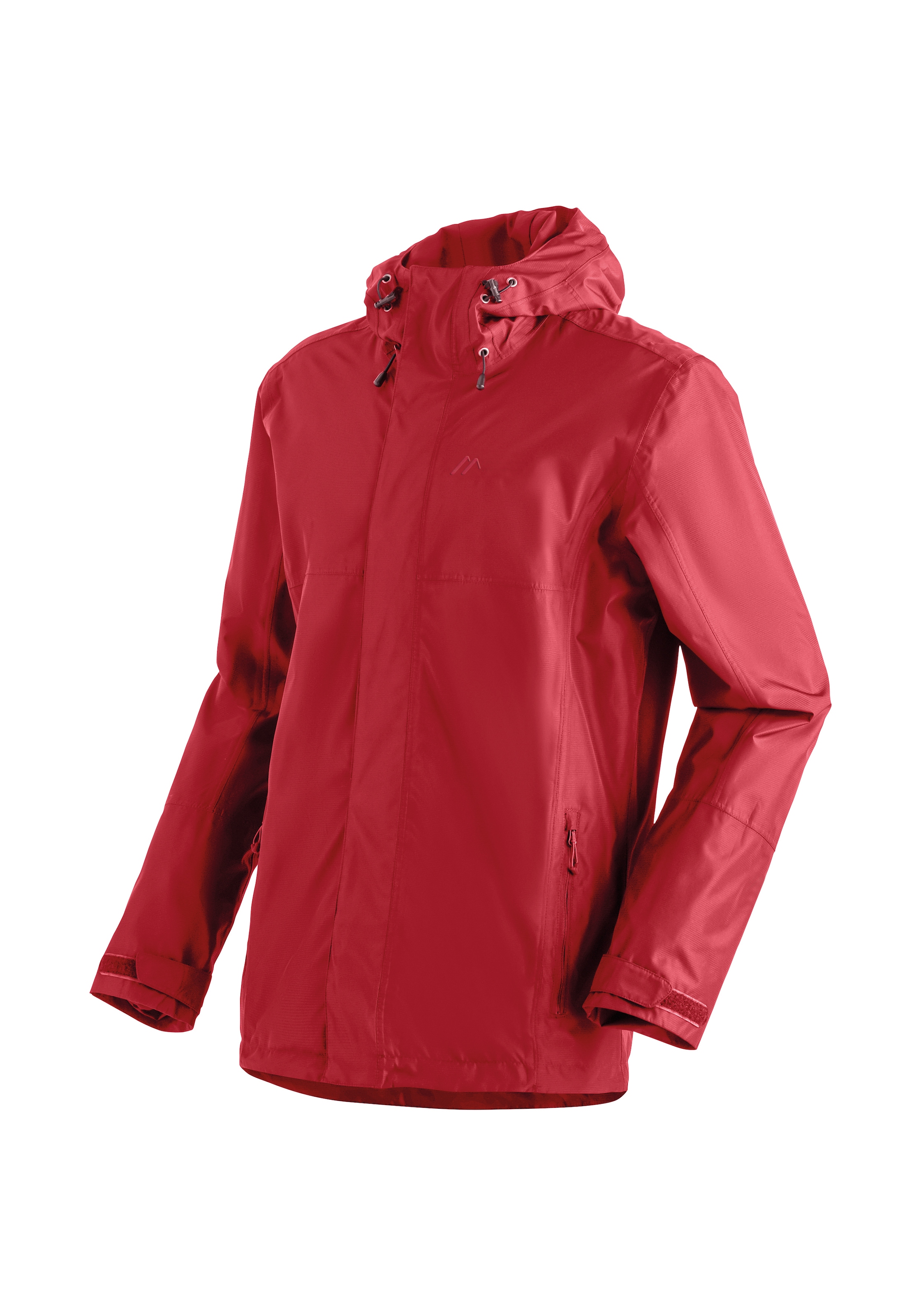 Regenjacke MAIER SPORTS "Abbenstein M", Herren, Gr. 46, rot, 100% Polyester, Jacken Regenjacke, Herren Jacke wasserdicht, moderner Windbreaker, Outdoorjacke, Reg. Fit