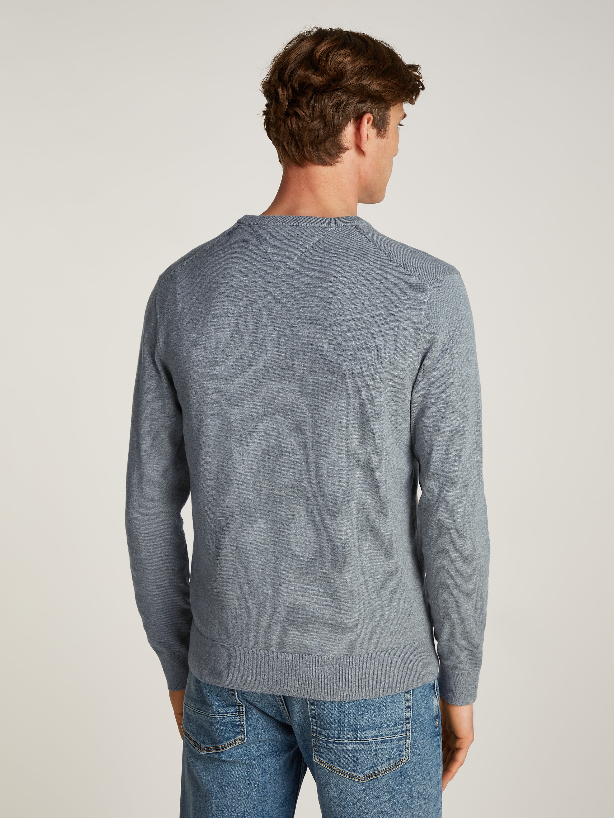 Tommy Hilfiger Strickpullover »ESSENTIAL COTTON V NECK«