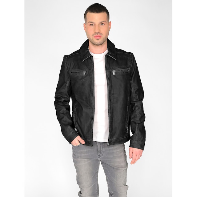 MUSTANG Lederjacke »31021630« ▷ kaufen | BAUR