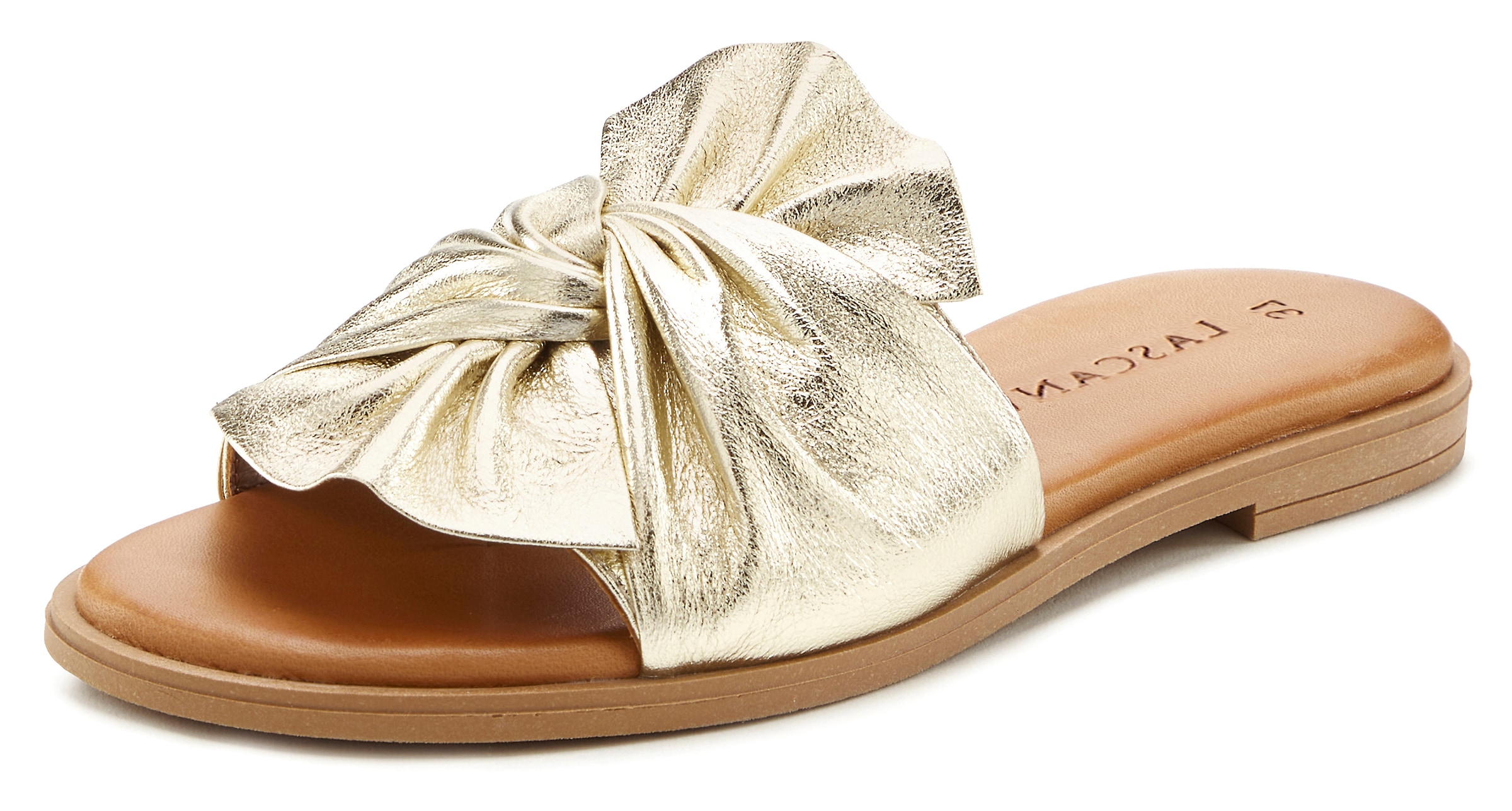 LASCANA Pantolette »Mule, Sandale, offener Schuh«, aus Leder