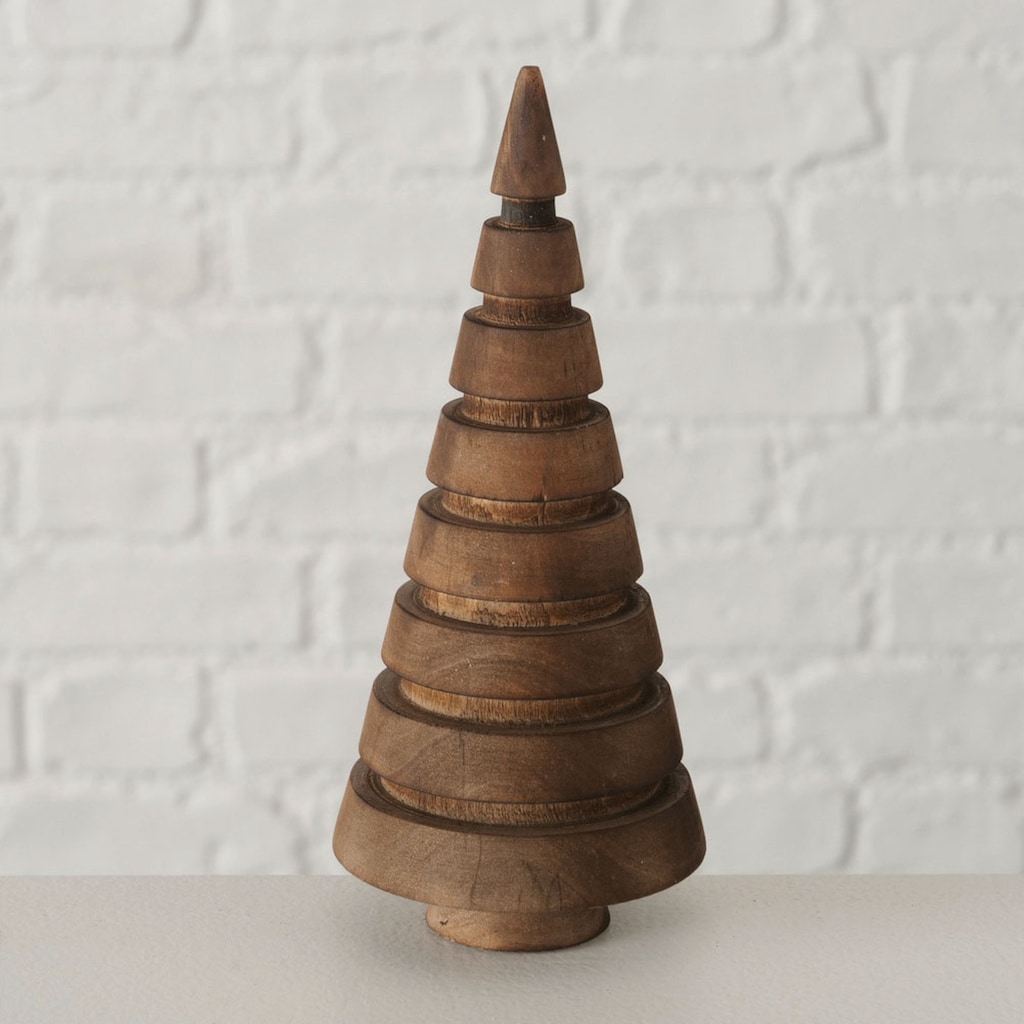 BOLTZE Dekobaum »Abiola, Weihnachtsdeko«, aus Holz, Höhe ca. 15 cm