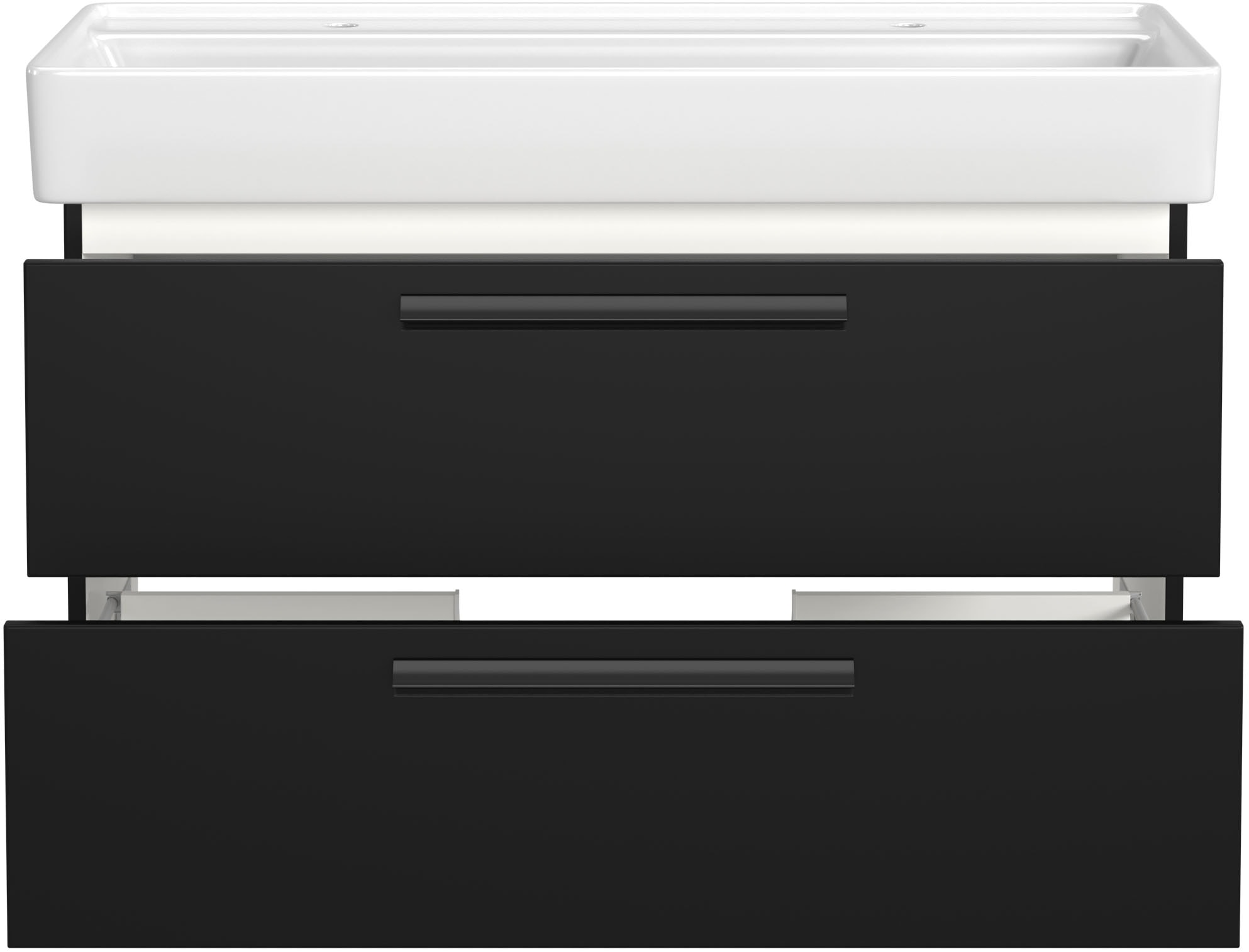 welltime Badmöbel-Set »SALVADA, 5tlg-Set, gedämpfte Scharniere, Softclose, Keramikbecken« Maße (B/T/H): 180/47,5/200 cm, 