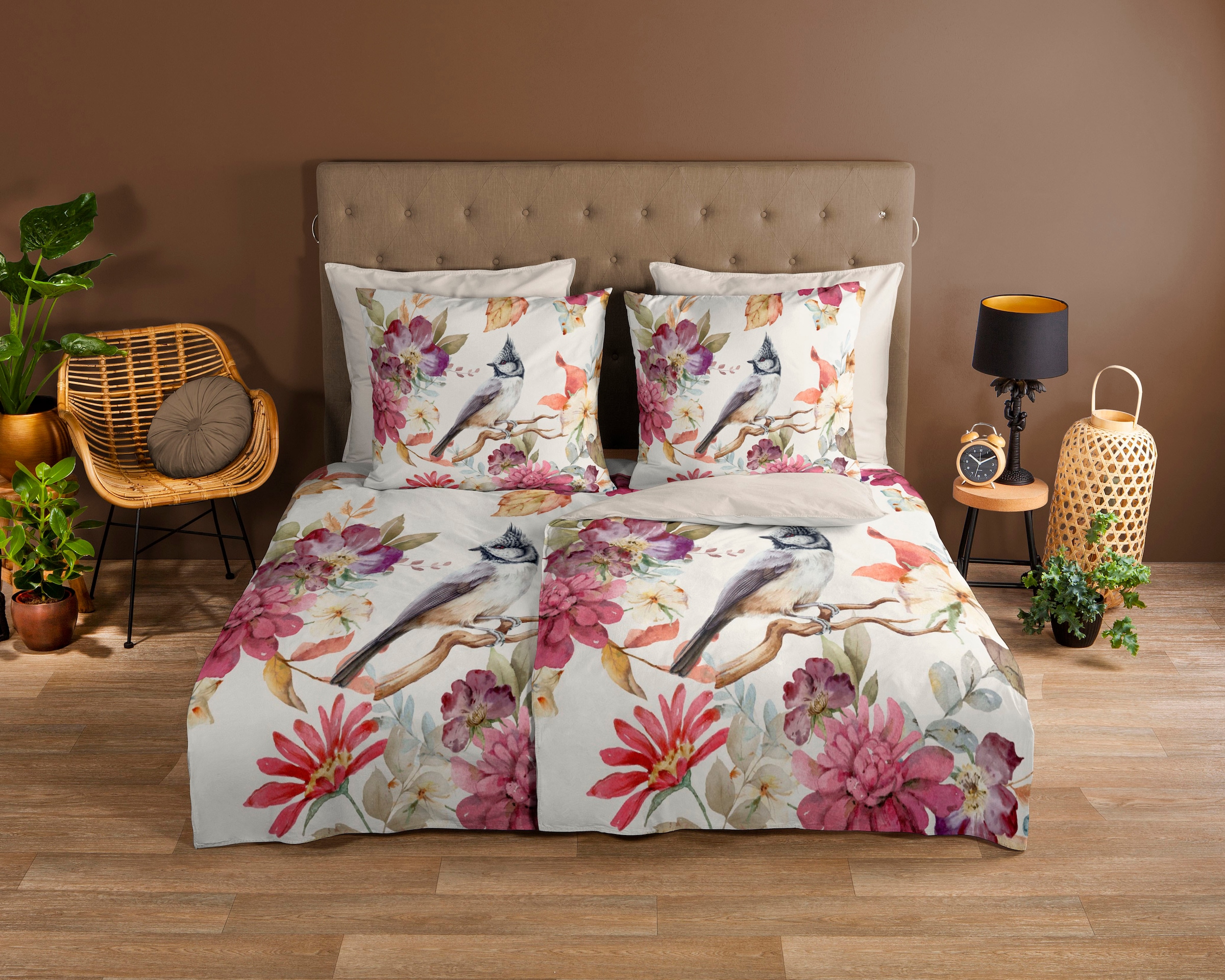 good morning Wendebettwäsche "Inga" 3 Stk. tlg. 100% Baumwolle, 135x200, Re günstig online kaufen