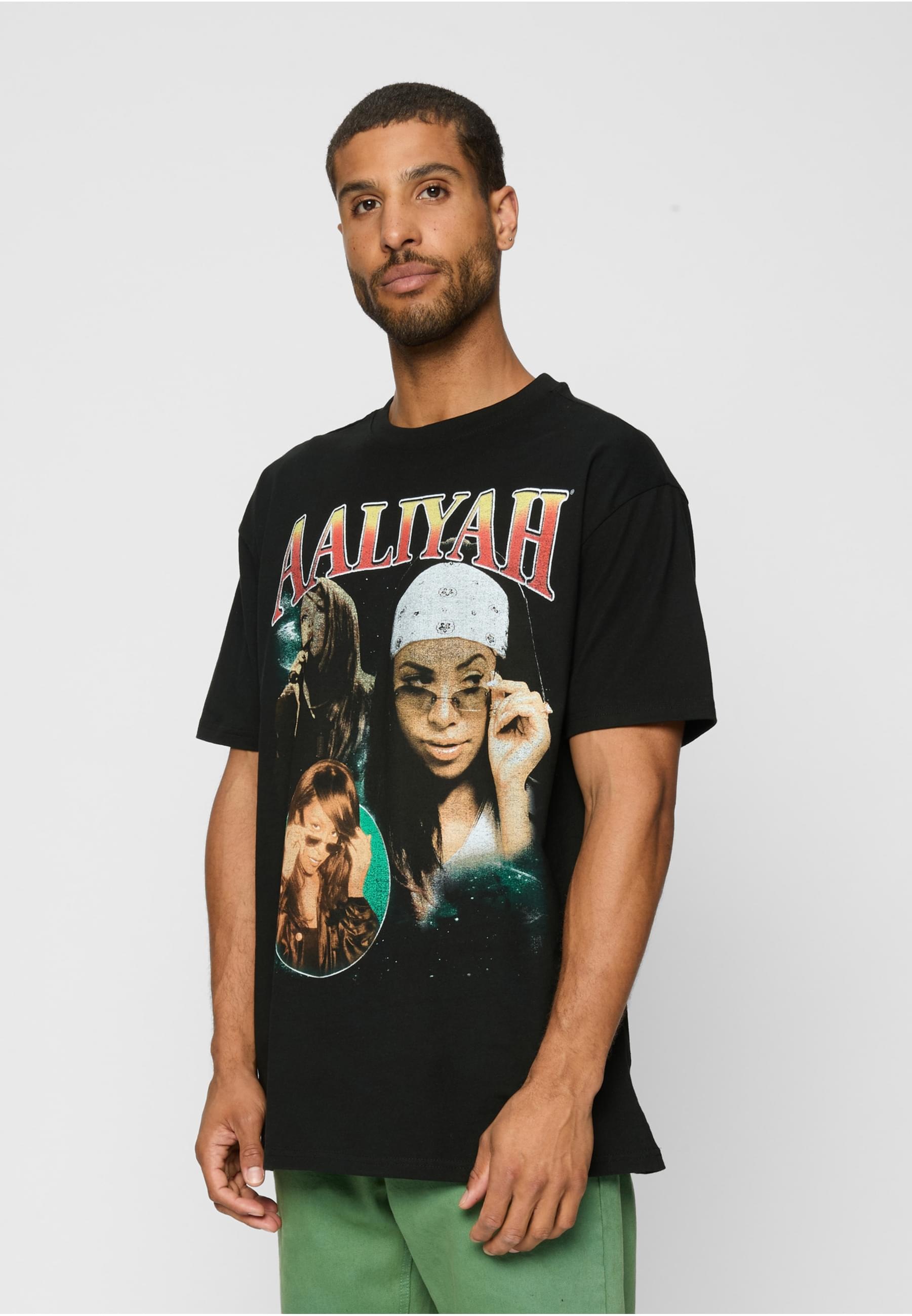 MisterTee T-Shirt »MisterTee Herren Aaliyah Retro Tee«, (1 tlg.)