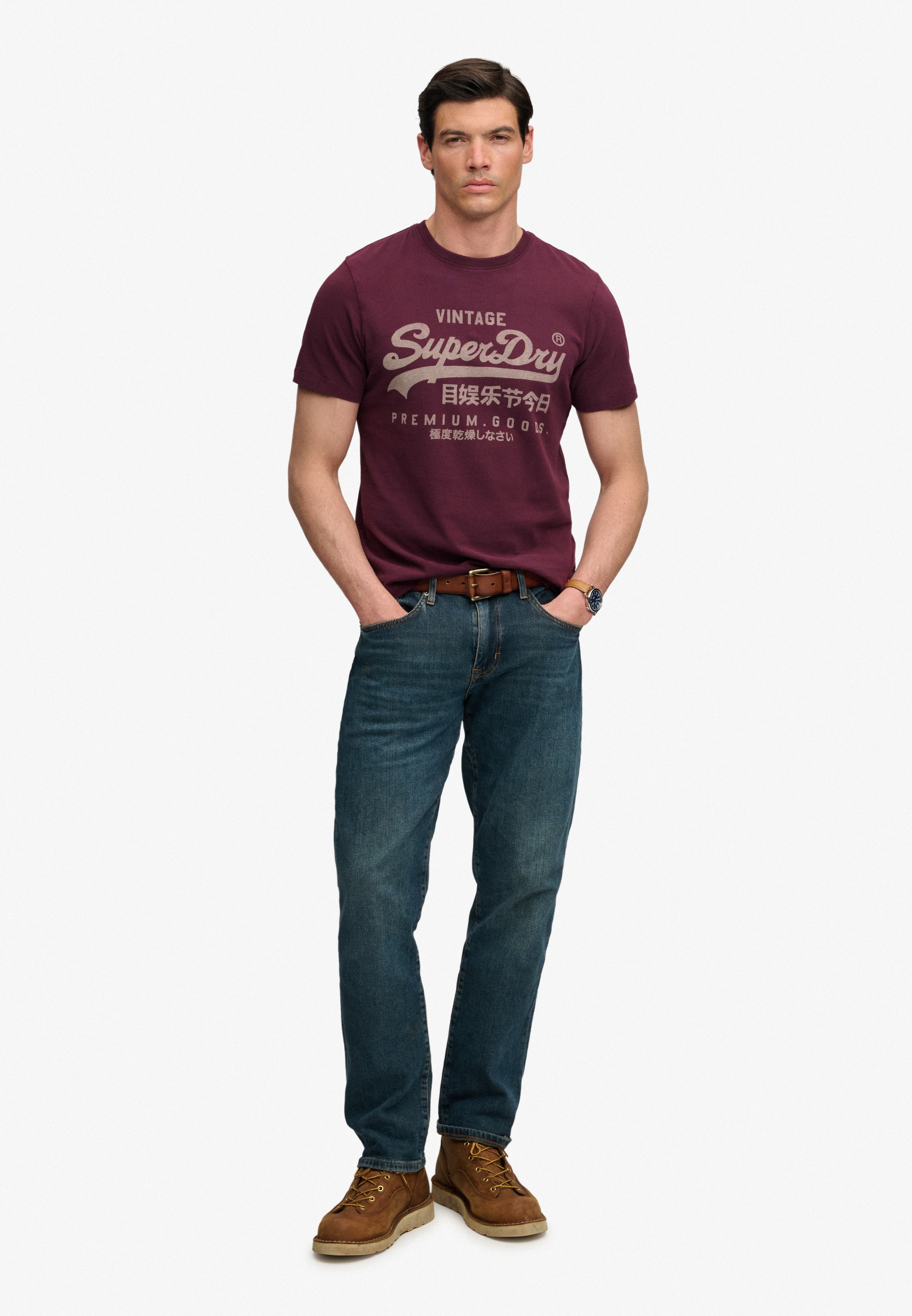 Superdry Rundhalsshirt »VL CLASSIC TEE« Baumwolle, relaxed fit