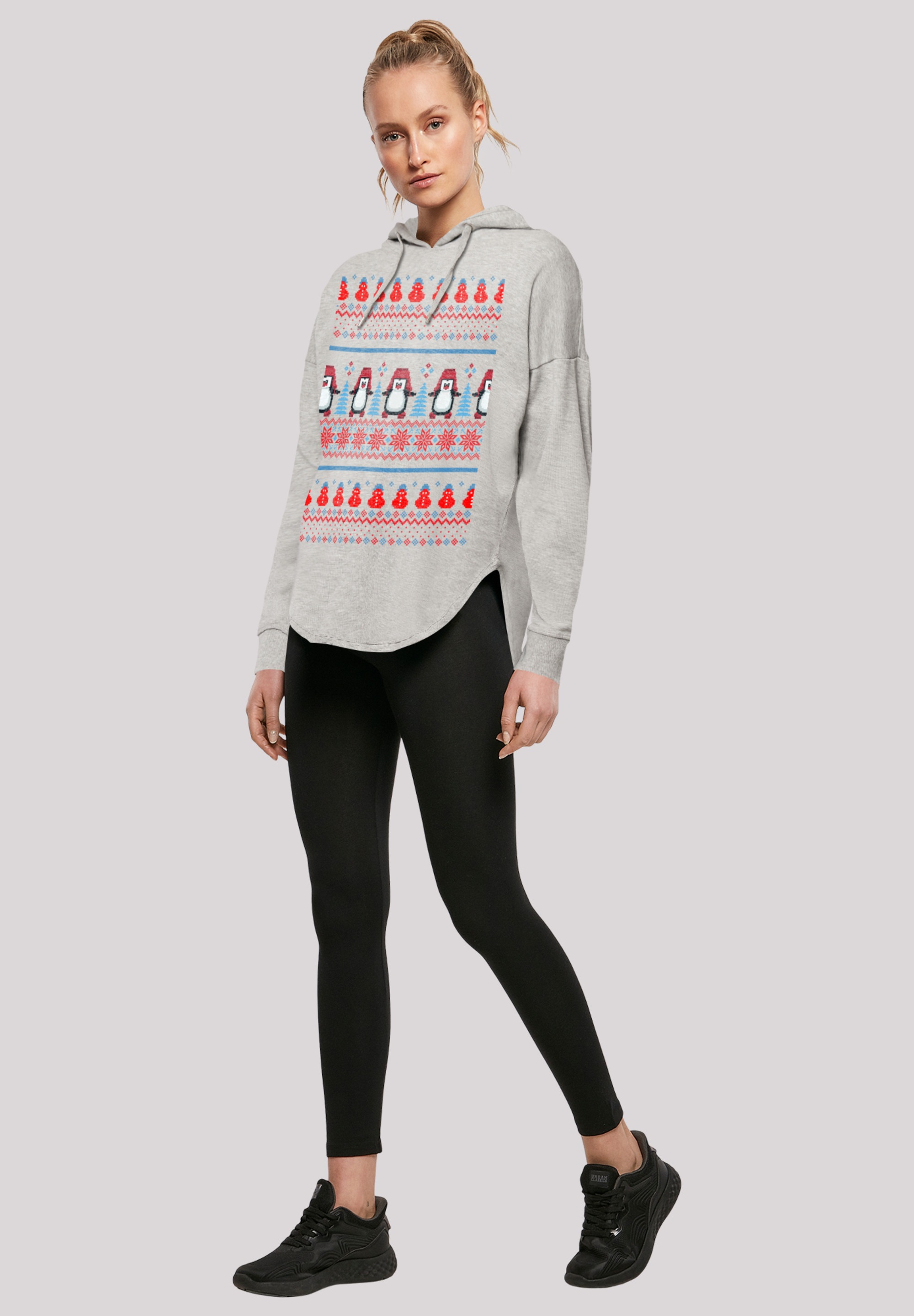 F4NT4STIC Kapuzenpullover »Christmas Pinguin Muster«, Print