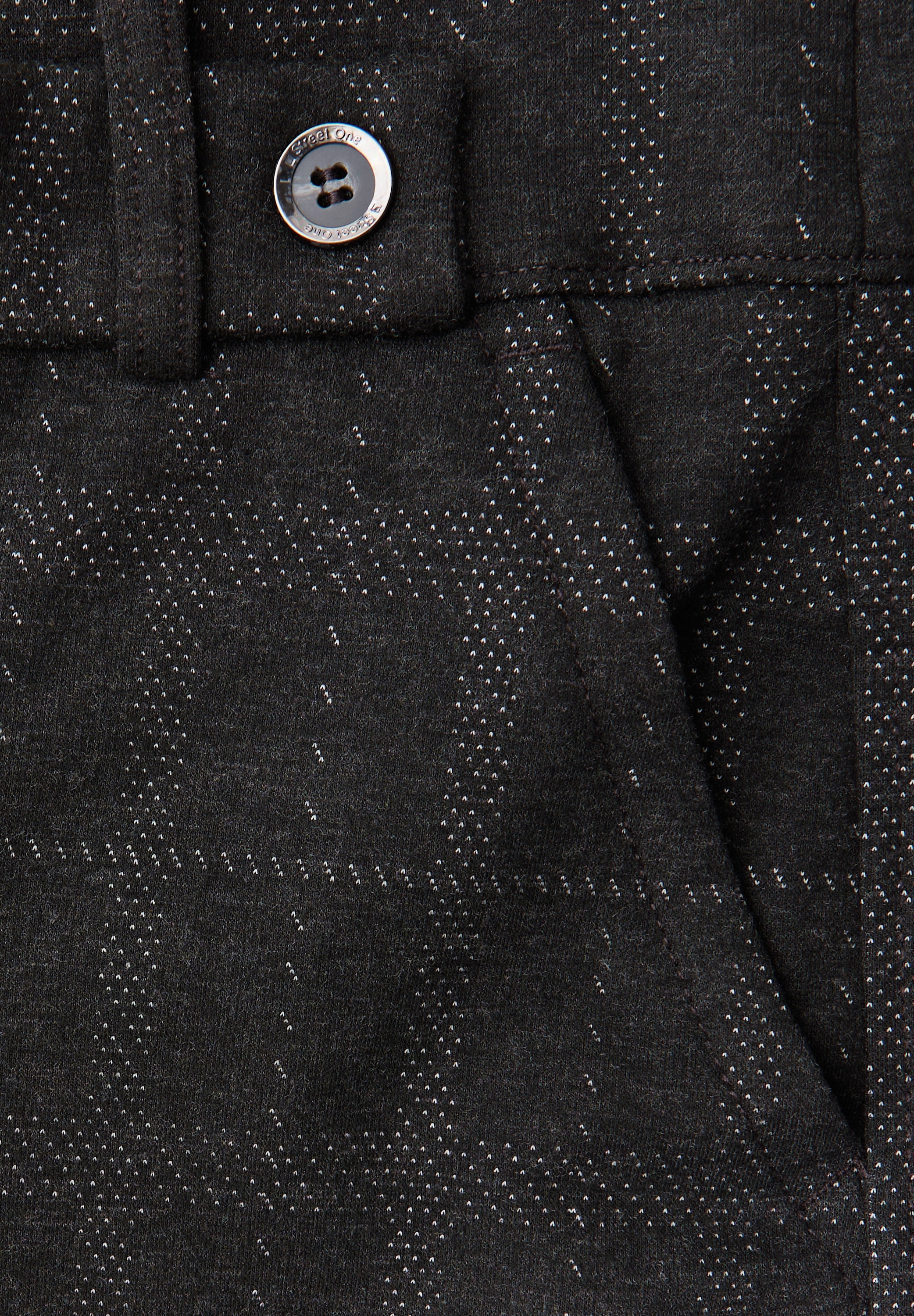 STREET ONE Stoffhose  kariert