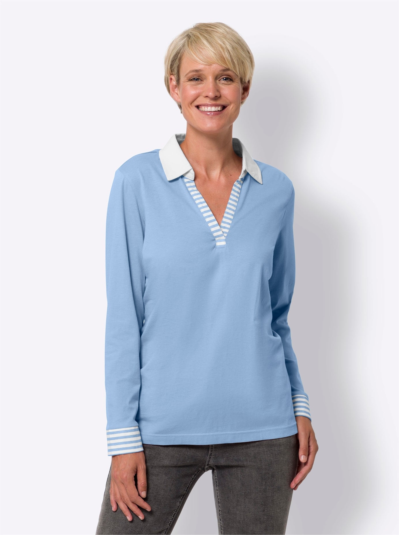 Classic Basics Langarmshirt "Langarm-Shirt" 1 Stk. tlg. günstig online kaufen