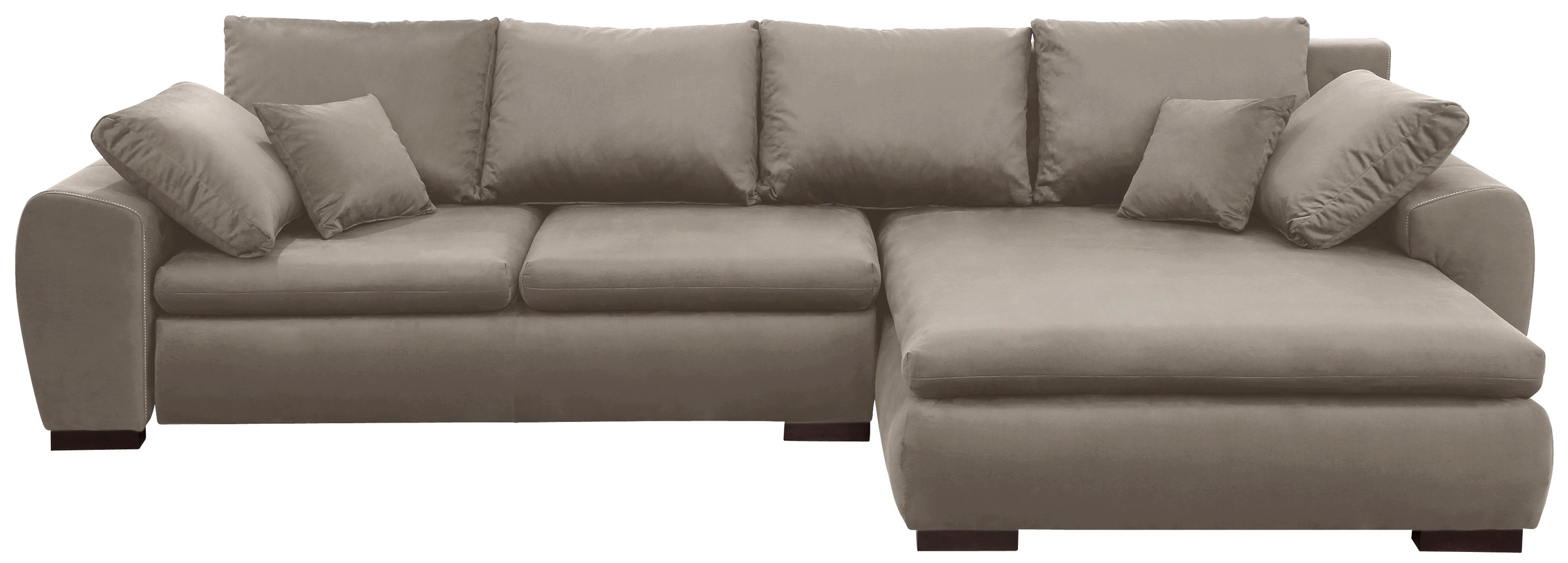 Home affaire Ecksofa "Cara Mia L-Form, B: 325 cm" mit 4 Zierkissen, optiona günstig online kaufen