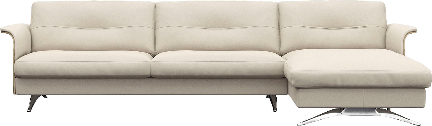 FLEXLUX Ecksofa "Glow, super bequem durch hochwertigem Sitzaufbau mit Feder günstig online kaufen
