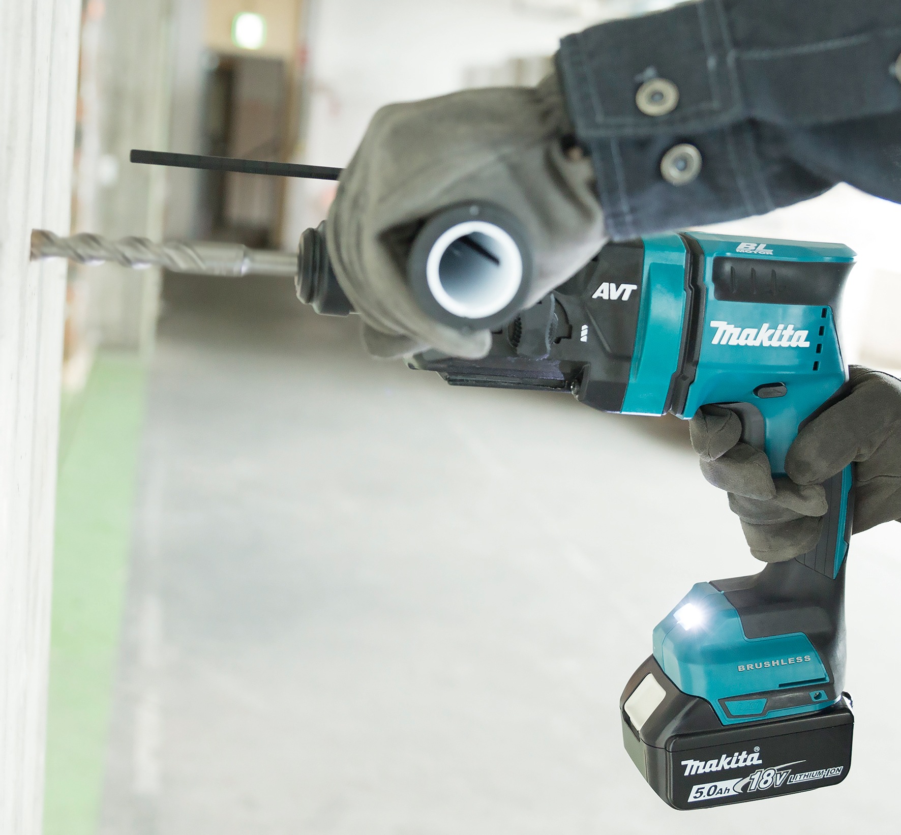 Makita Kombihammer »DHR182Z Akku-Kombihammer«, 18 V, SDS+, ohne Akku und Ladegerät