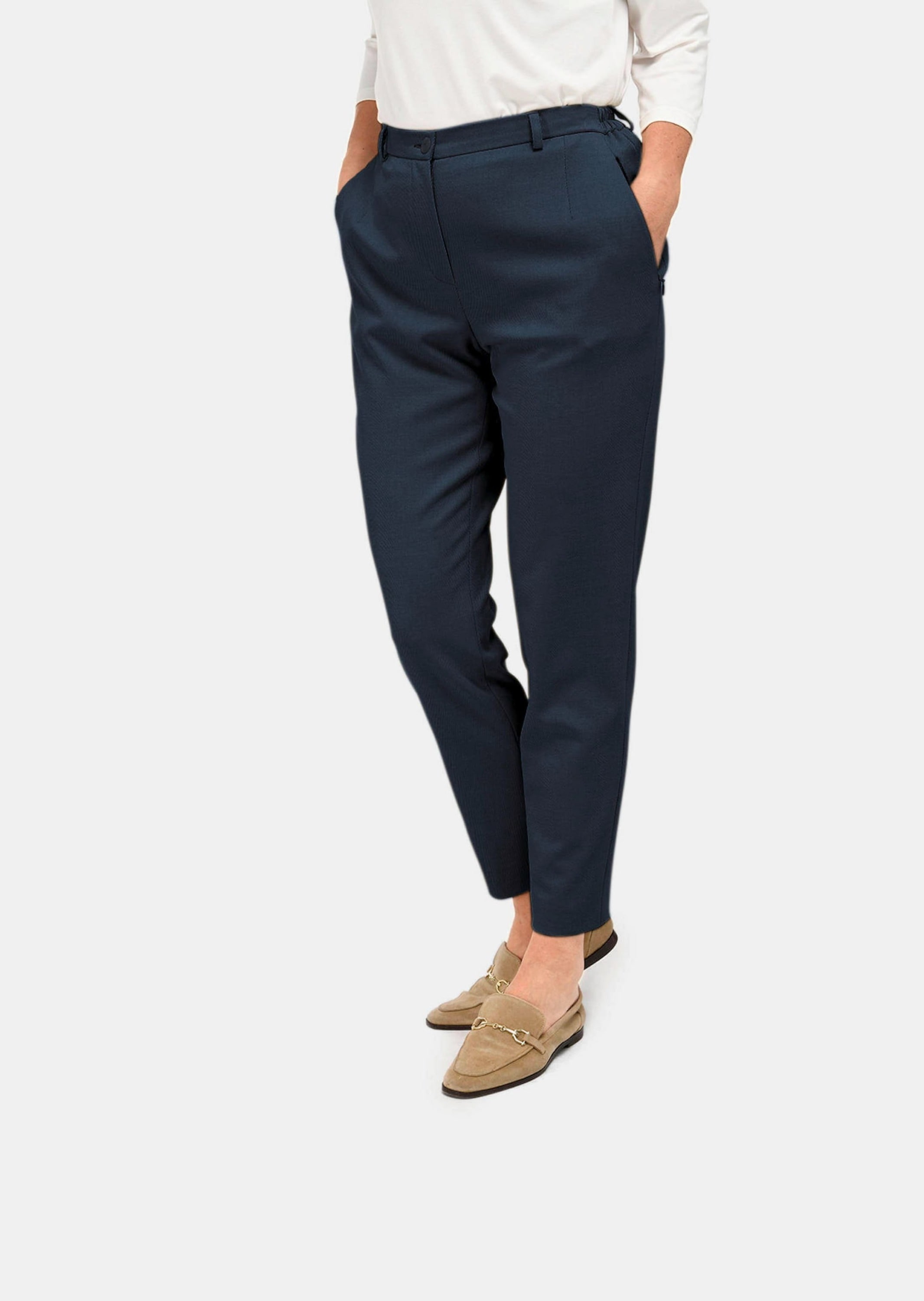 GOLDNER Stoffhose »Hose Anna mit Rippenstruktur Hose Anna mit Rippenstruktur«