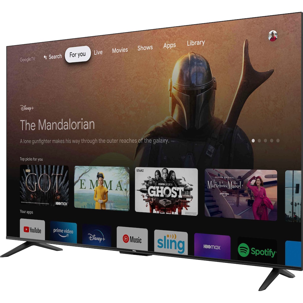 TCL LED-Fernseher »50P631X1«, 126 cm/50 Zoll, 4K Ultra HD, Android TV-Google TV-Smart-TV