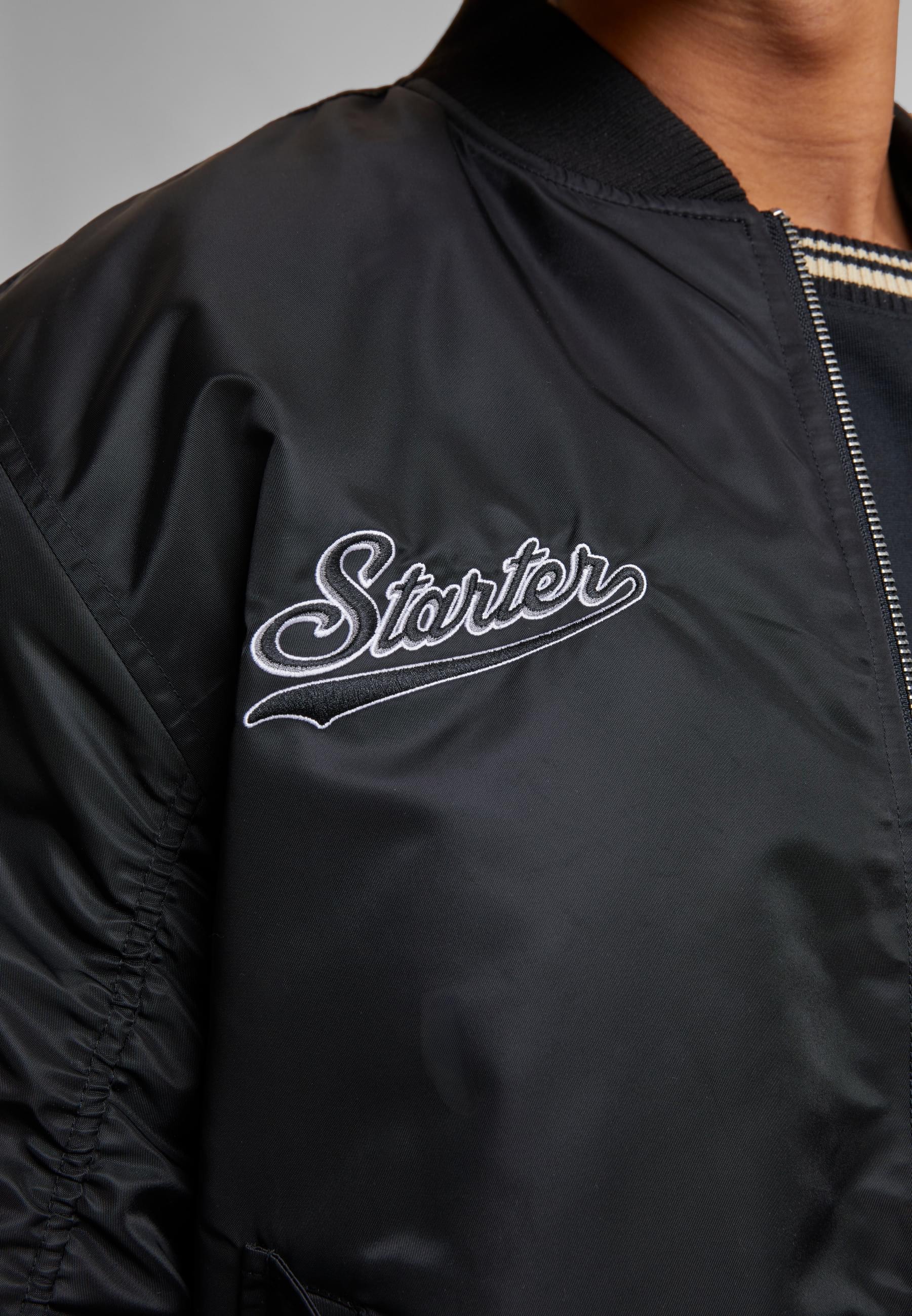 Starter Black Label Bomberjacke »Starter Black Label Starter Patch Bomberjacket« 1 Stk. tlg. ohne Kapuze