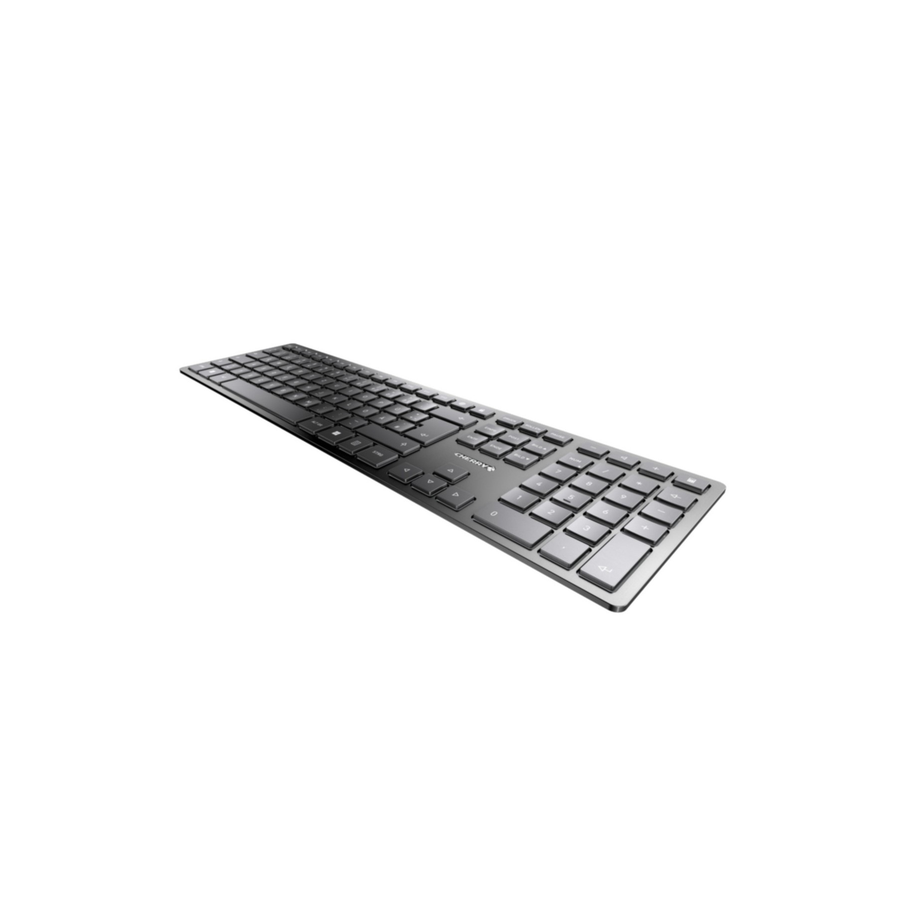 Cherry Tastatur »KW 9100 SLIM«, (Ziffernblock-Fn-Tasten-Windows-Sperrtaste-USB-Anschluss)