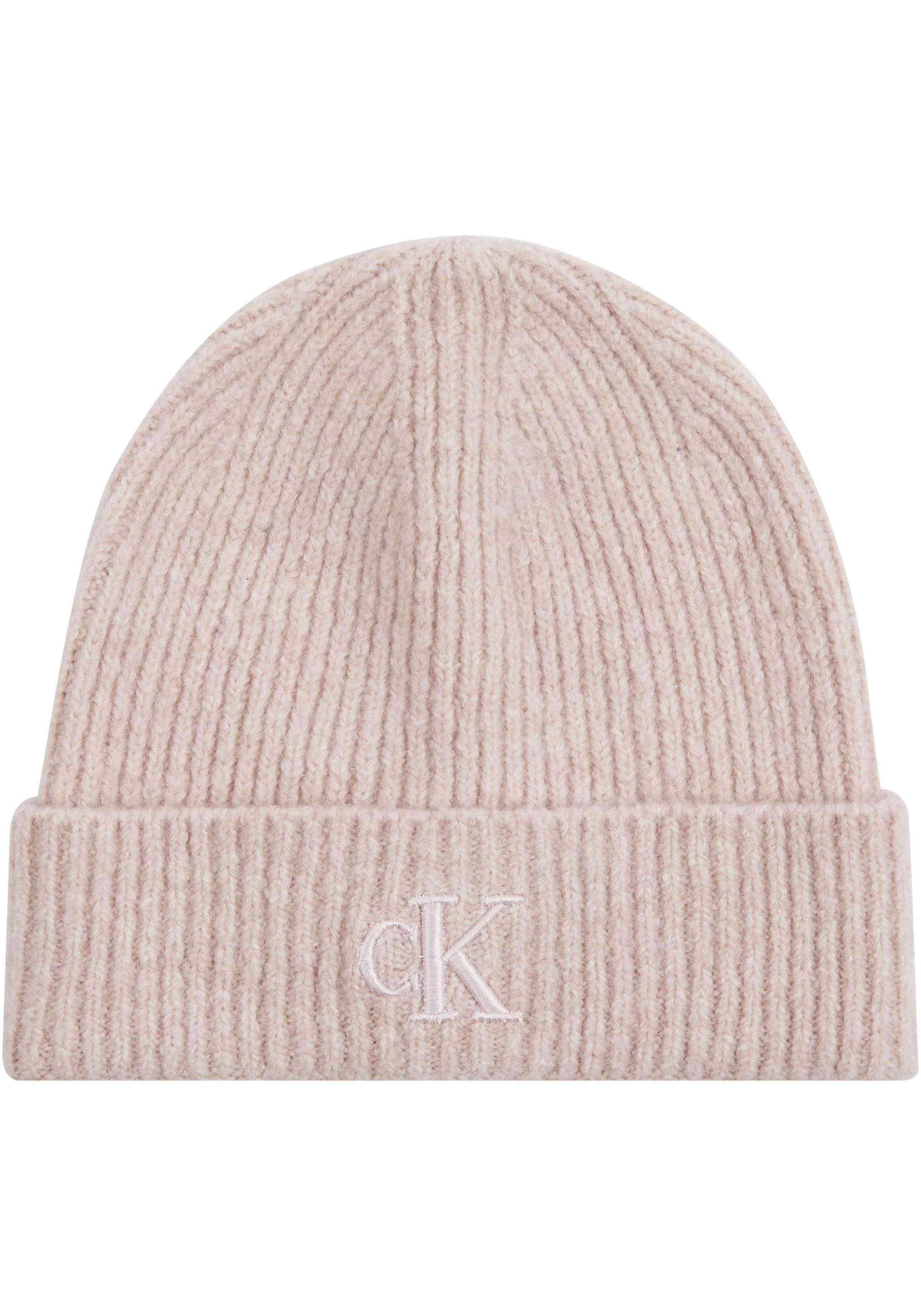 Calvin Klein Jeans Beanie »THICK EMBROIDERY BEANIE«, mit Logostickerei