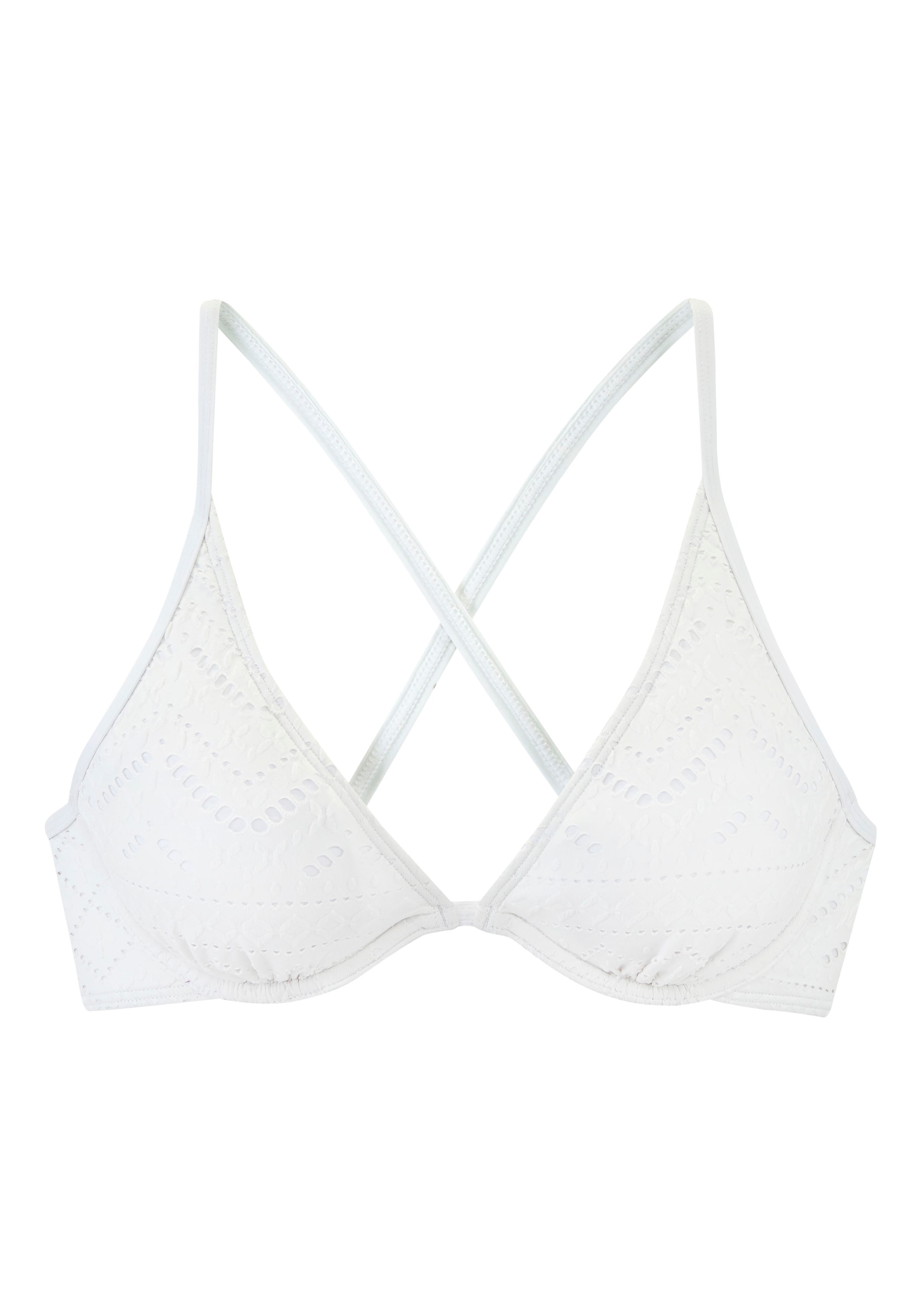 LASCANA Bügel-Bikini-Top »Omara«, mit Lochstickerei