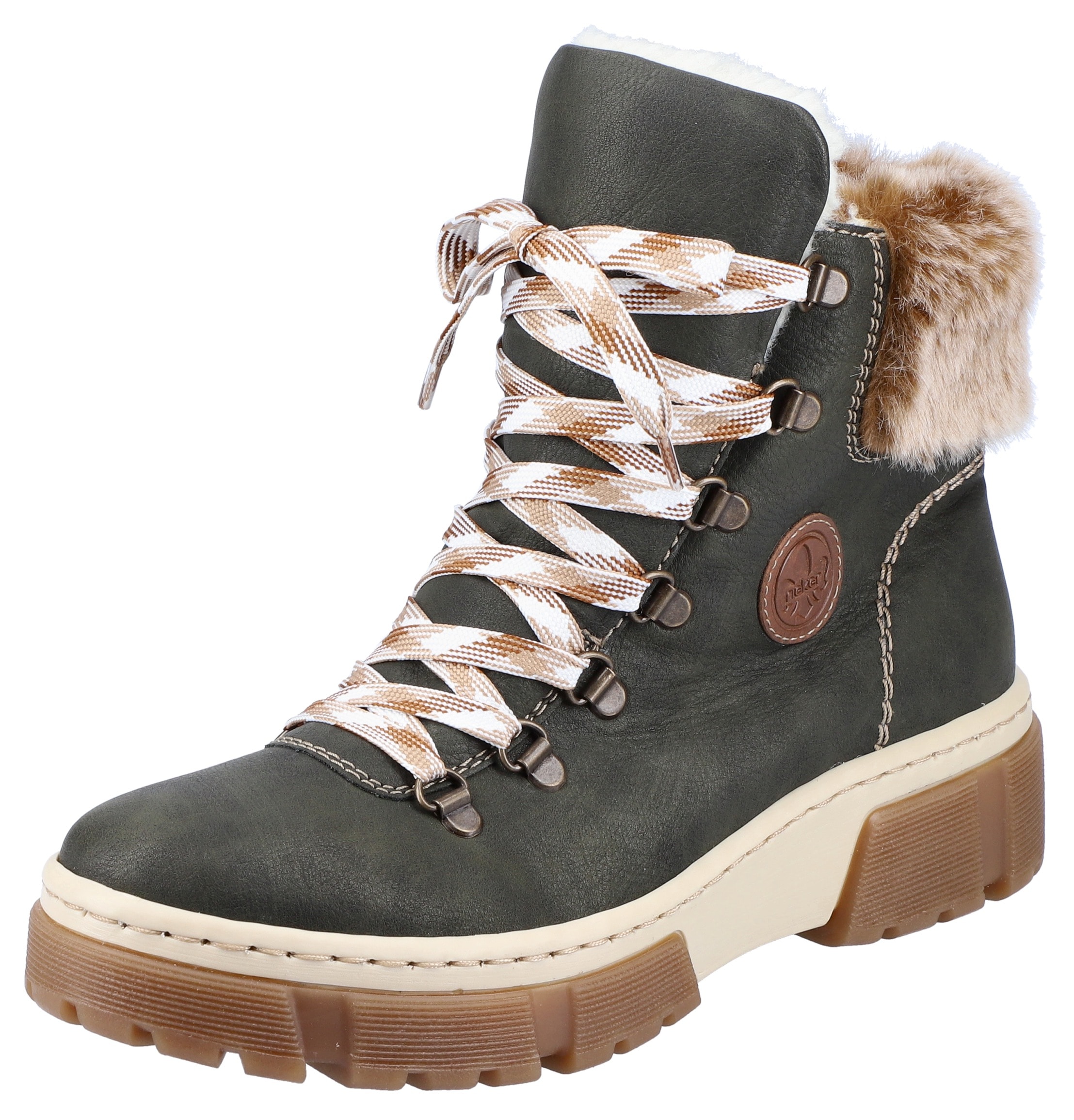 Rieker Winterboots, Winterstiefelette, Schnürboots, Plateau, mit Warmfutter günstig online kaufen