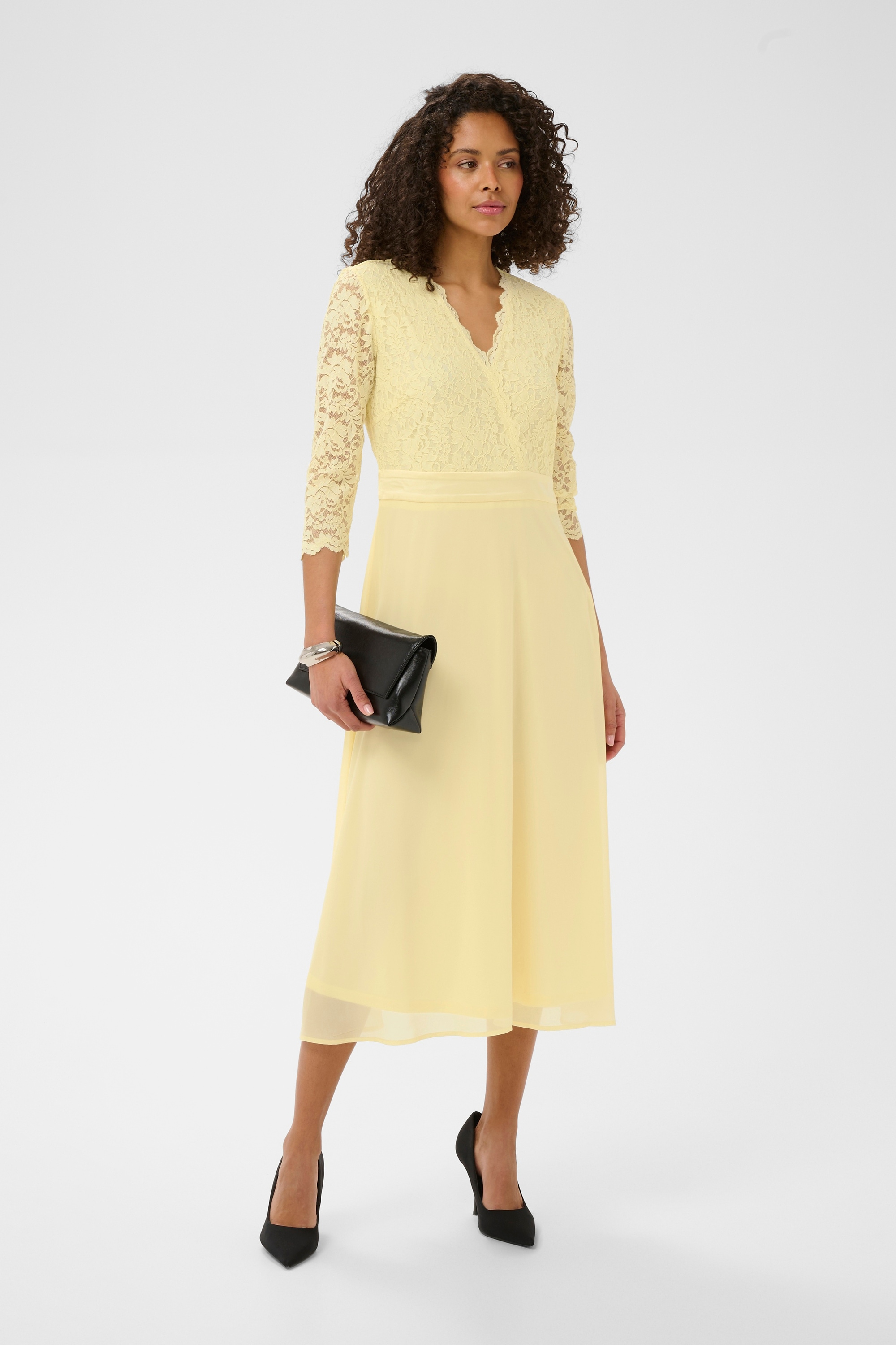 KAFFE Midikleid »Damen Kleid KAlacy«