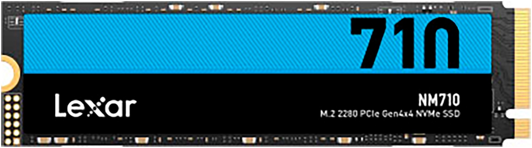 LEXAR interne SSD "NM710 1TB", 1000 GB, Schreibgeschwindigkeitmaximal 4000 MB/s Lesegeschwindigkeitmaximal 5000 MB/s, schwarz, Festplatten