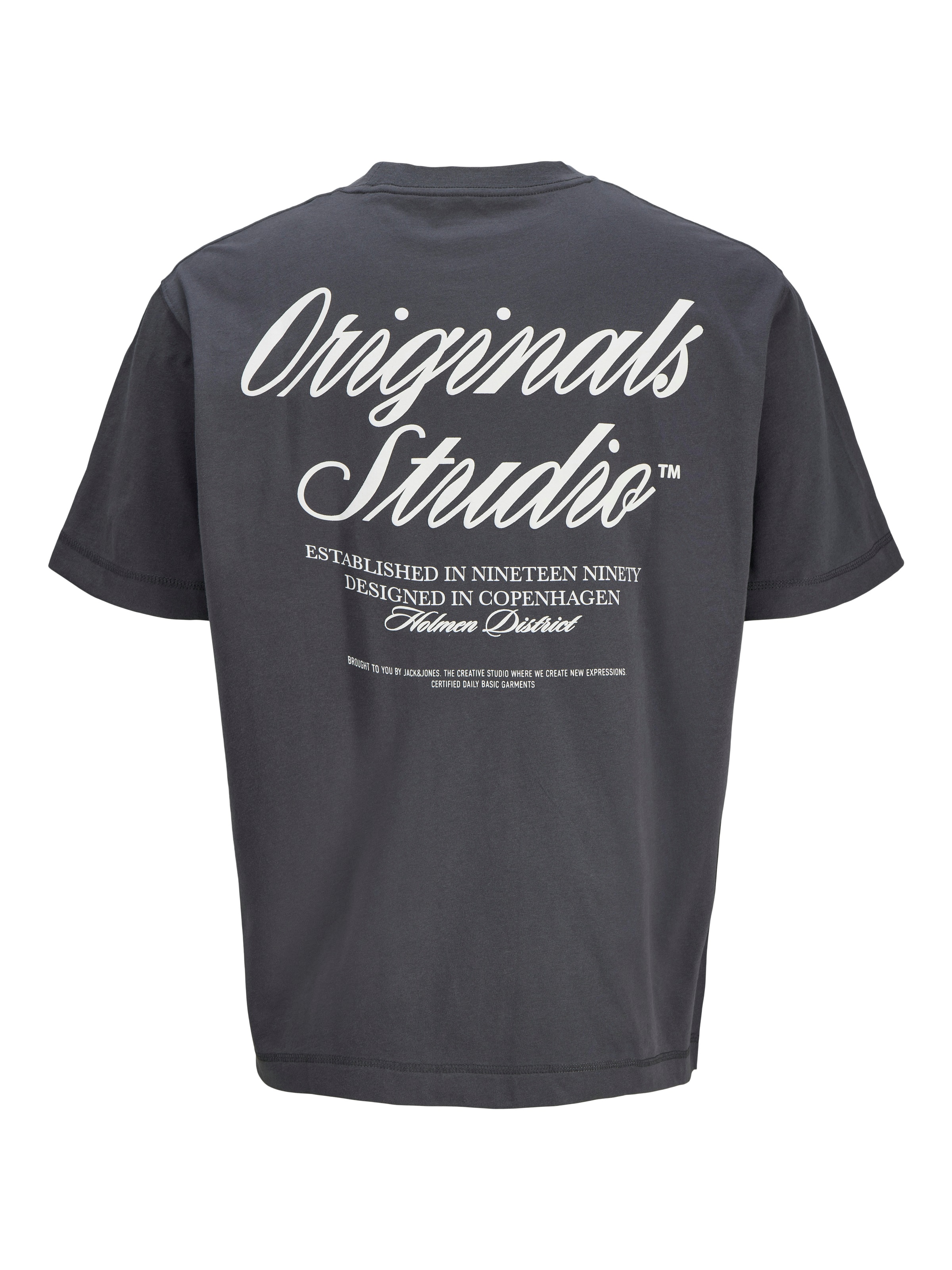 Jack & Jones Kurzarmshirt »JORNORREBRO TYPO TEE SS CREW NECK NOOS« Baumwolle, relaxed fit