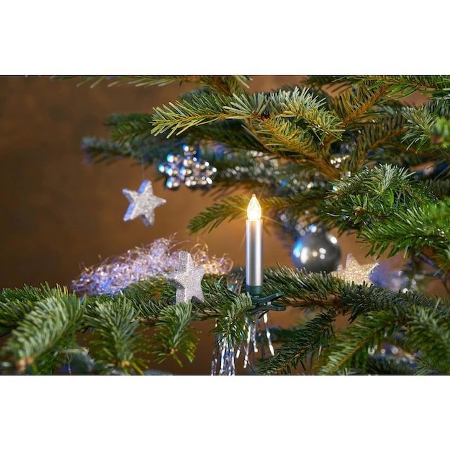 BONETTI LED-Christbaumkerzen »Weihnachtsdeko aussen, Christbaumschmuck«,  kabellos, 25 Kerzen plus Zubehör | BAUR