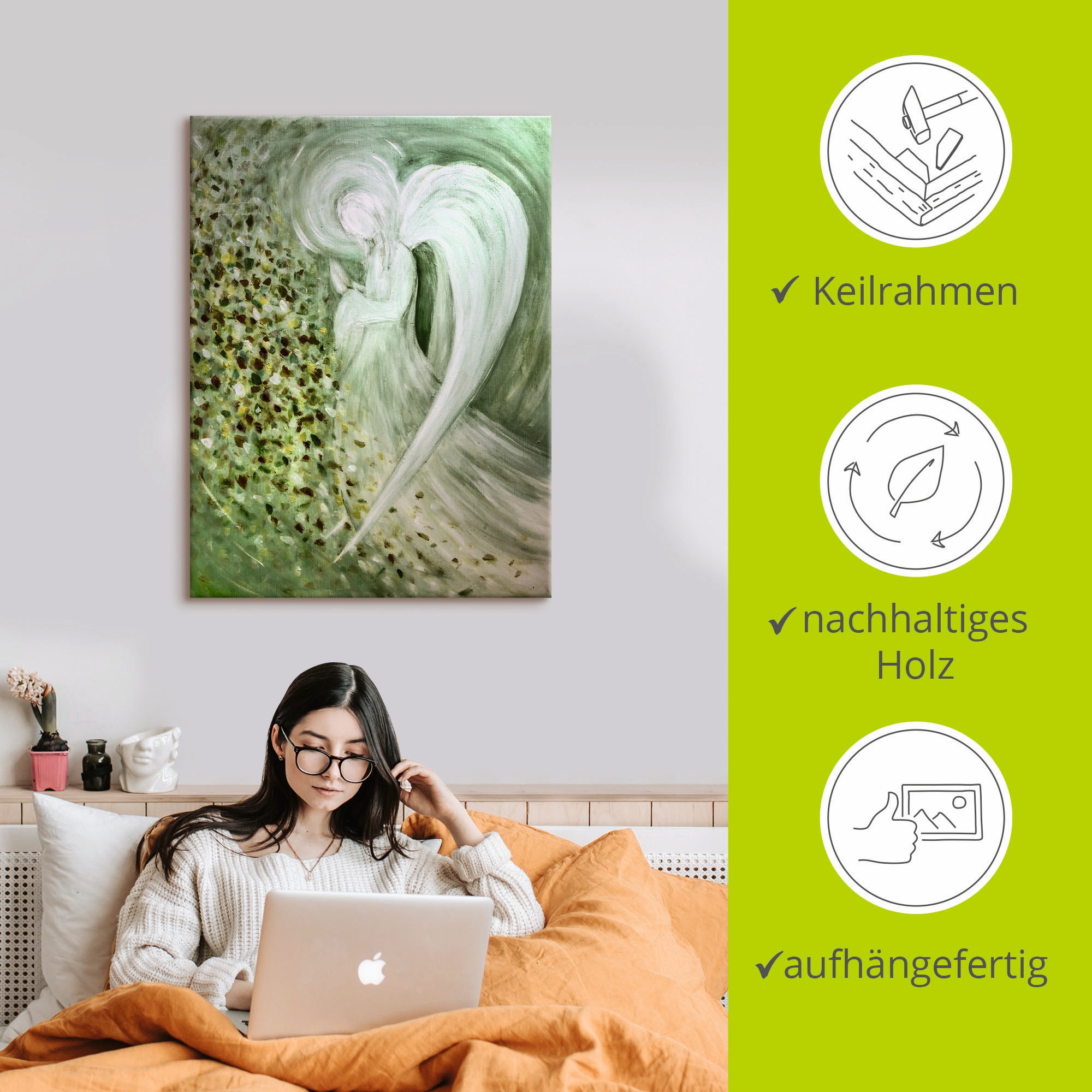 Artland Wandbild »Engel II«, Religion, (1 St.), als Leinwandbild, Poster in verschied. Größen
