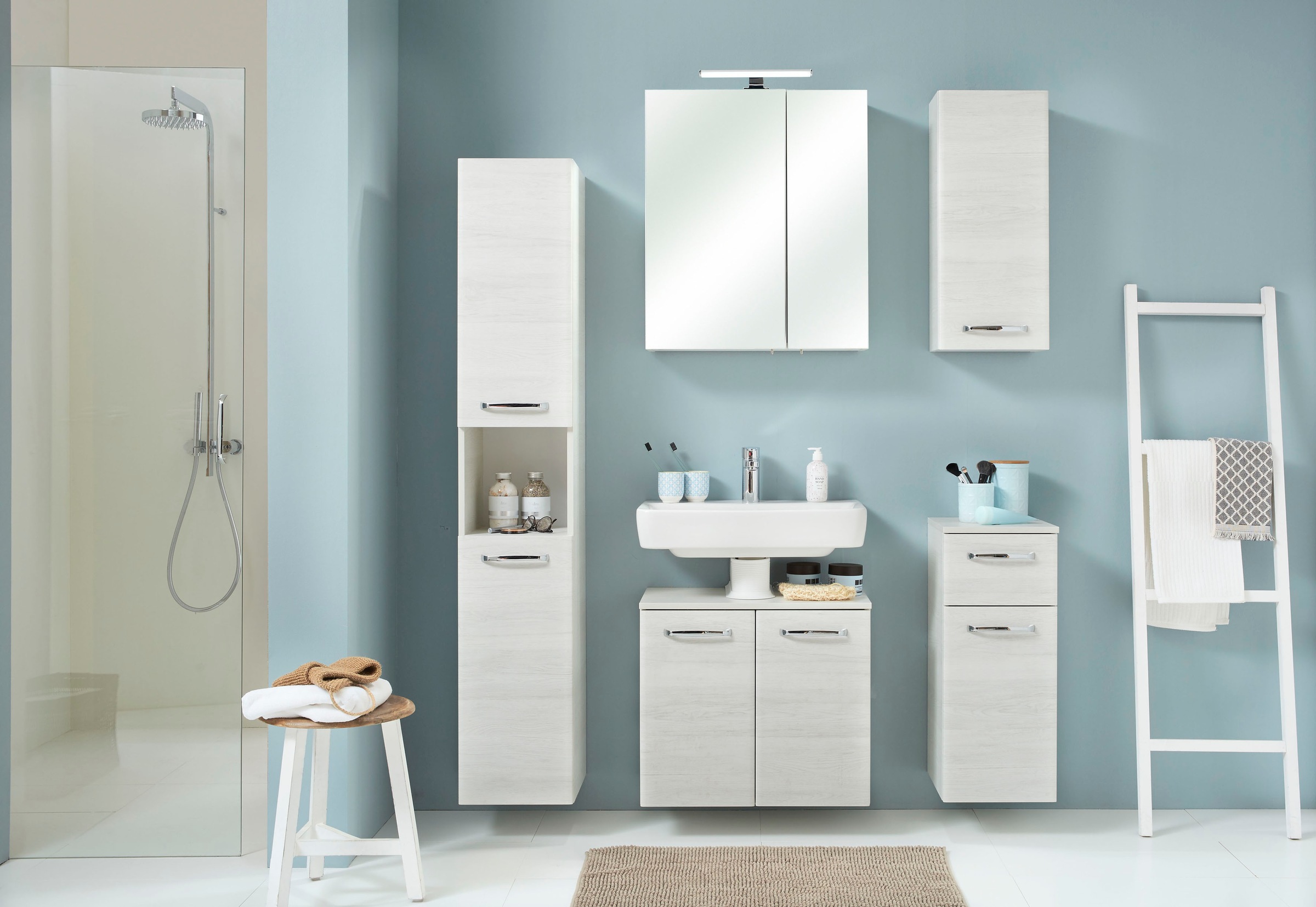 Saphir Waschbeckenunterschrank "Quickset Unterbeckenschrank mit 2 Türen, Si günstig online kaufen