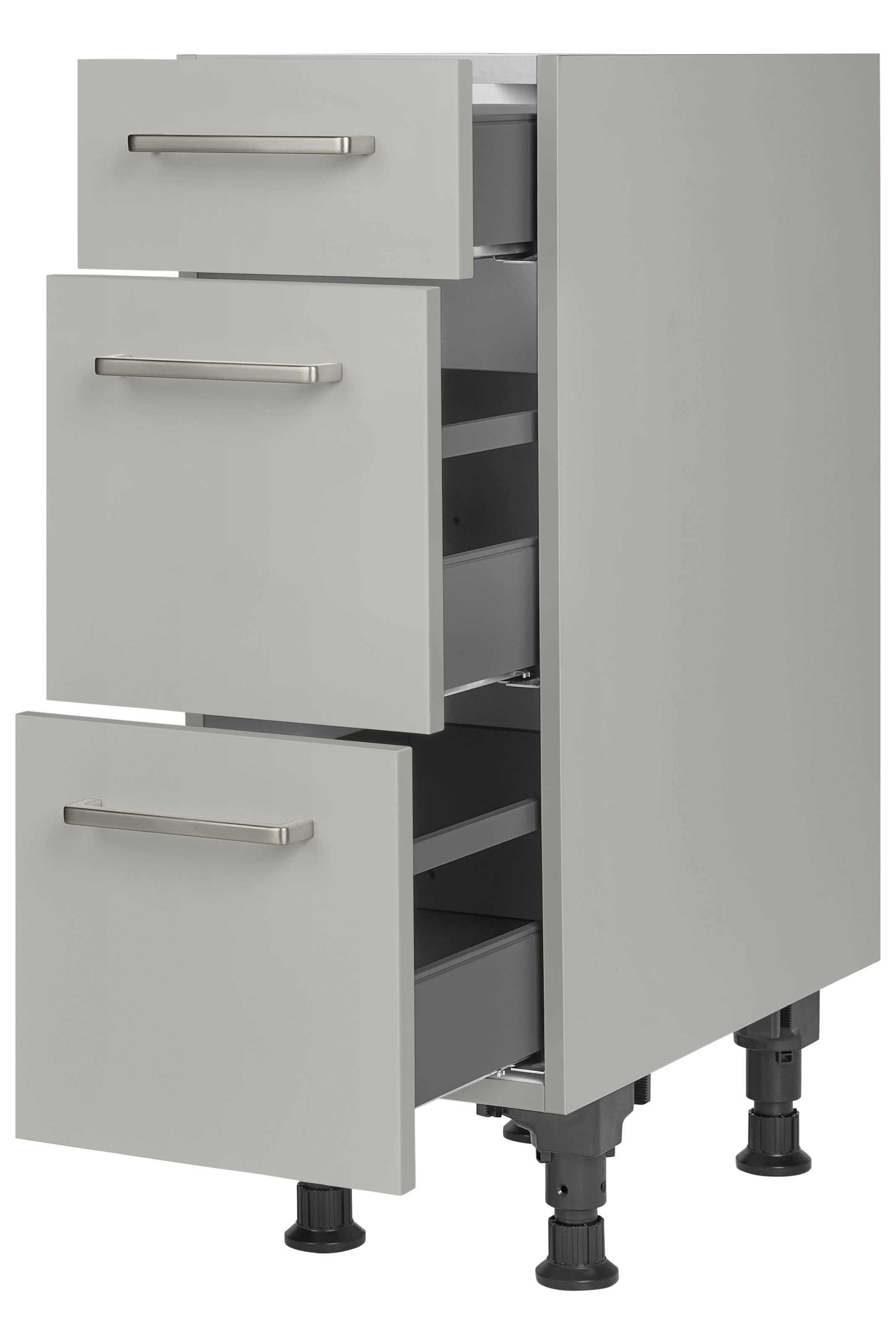 nobilia Unterschrank ""Touch", vormontiert, mit höhenverstellbaren Sockelfü günstig online kaufen