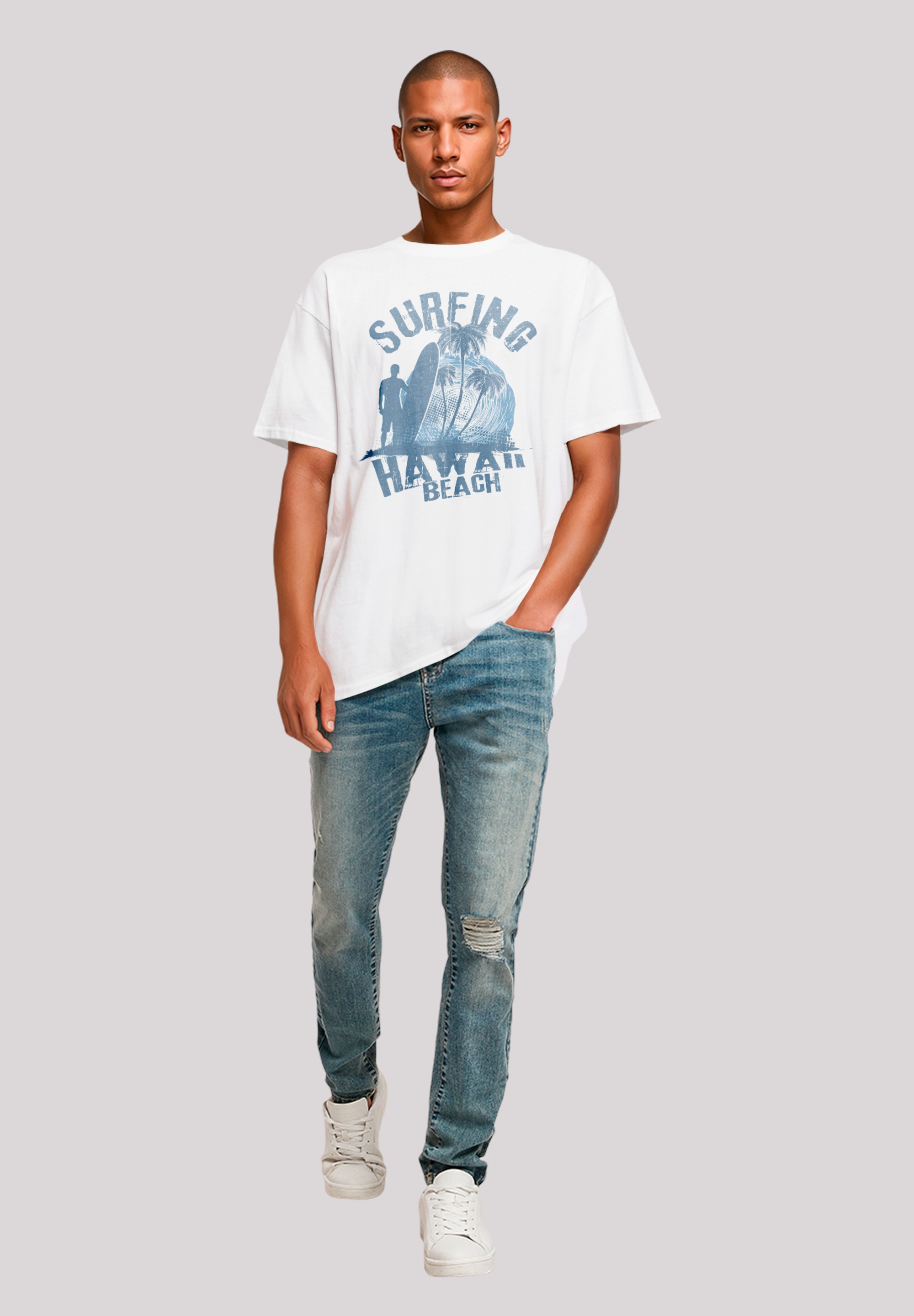 F4NT4STIC T-Shirt »Hawaii Surf Beach Summer«, Premium Qualität
