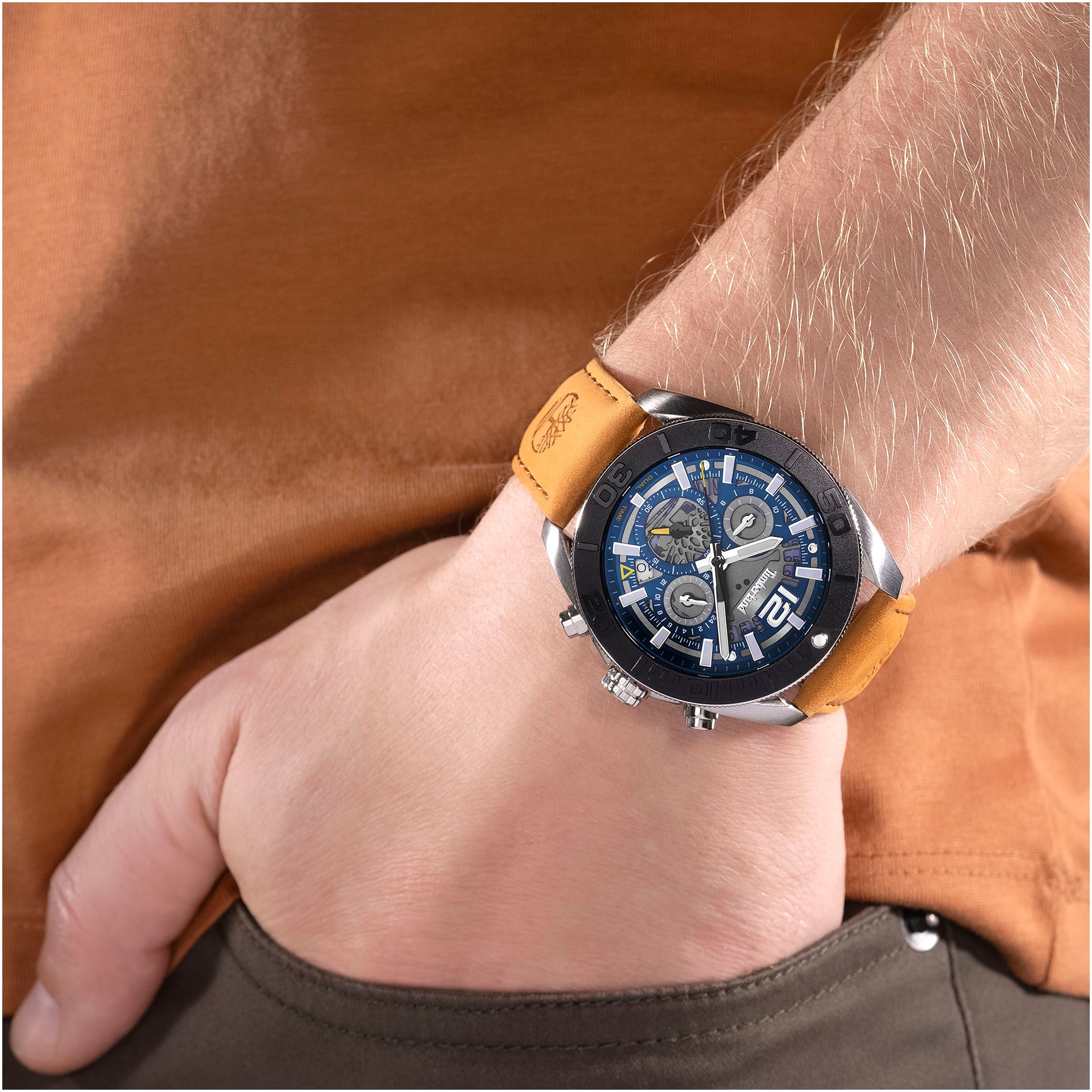 Timberland Multifunktionsuhr »MARSHFIELD«, Armbanduhr, Quarzuhr, Herrenuhr, Datum