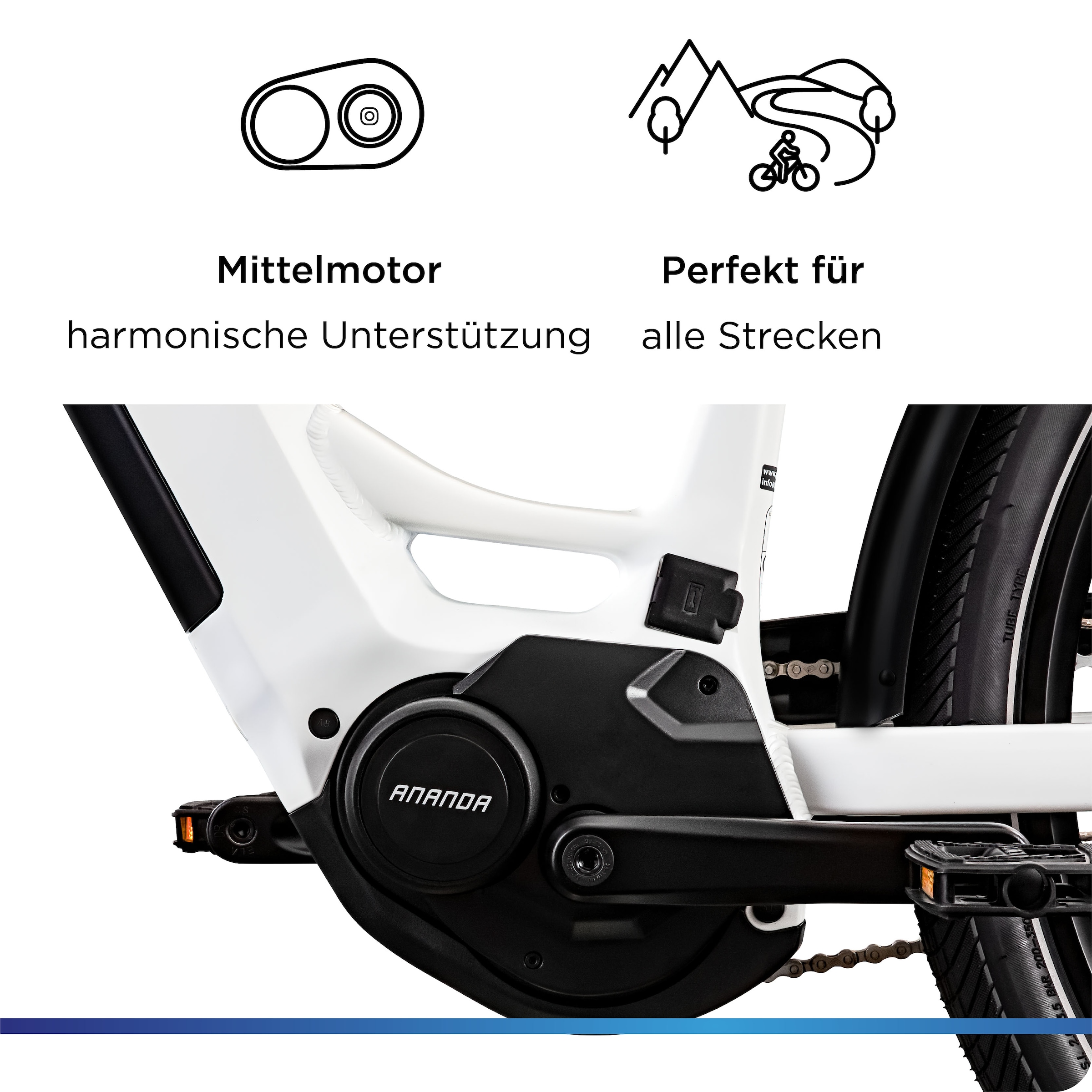 Zündapp »X885« 7 Gang Nabenschaltung Mittelmotor 250 W