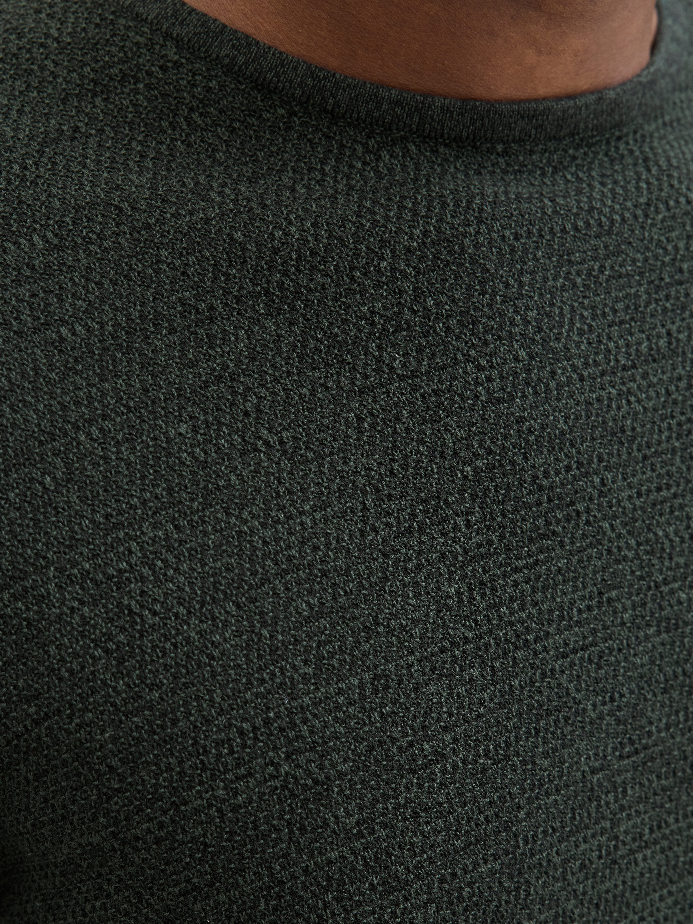 Jack & Jones Rundhalspullover »JJEGEORGE KNIT CREW NECK NOOS« mit Strick Optik