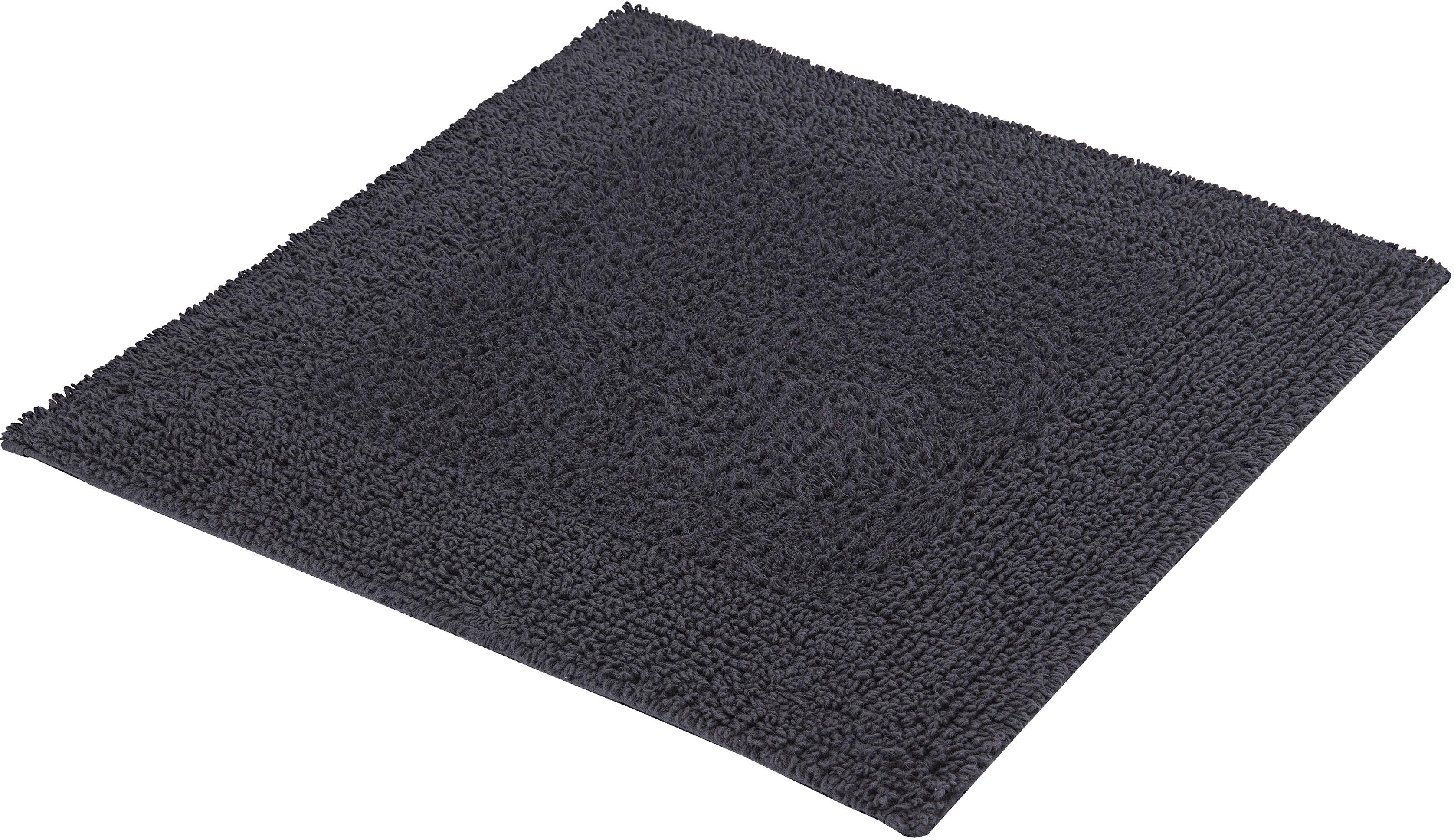 Kleine Wolke Badematte "Cotone, Badvorleger, Badezimmer Teppich" Höhe 17 mm beidseitig nutzbar fußbodenheizungsgeeignet Badteppich, Uni Farben, reine Baumwolle, waschbar