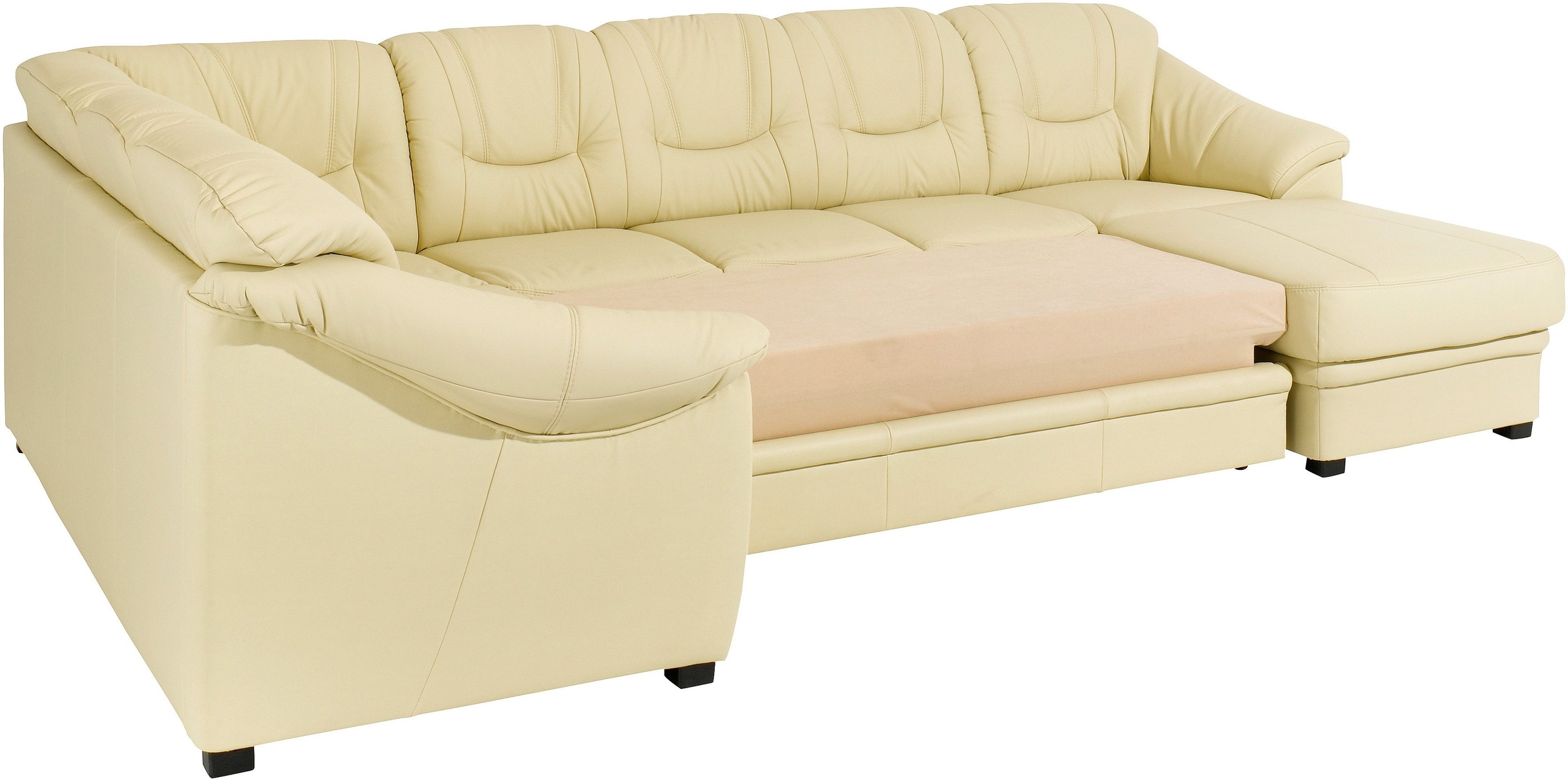 sit&more Wohnlandschaft »Savona U-Form«, wahlweise mit Bettfunktion, inklusive Federkern, frei im Raum stellbar