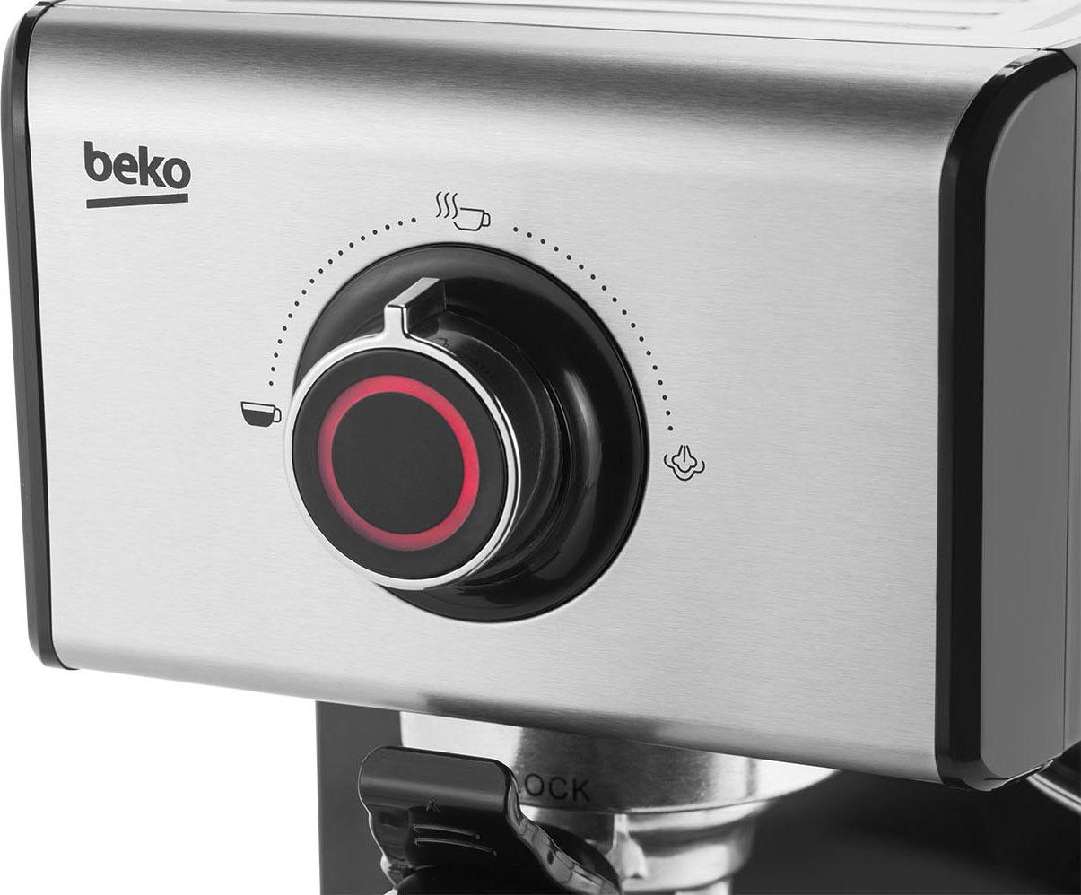 BEKO Espressomaschine »CEP5152B«, automatische Abschaltfunktion; Milchaufschäumdüse; Tassenvorwärmung