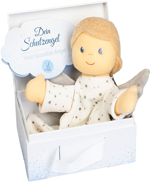 Sterntaler® Schmusetuch »Schutzengel M«, mit integrierter Rassel und Geschenkbox