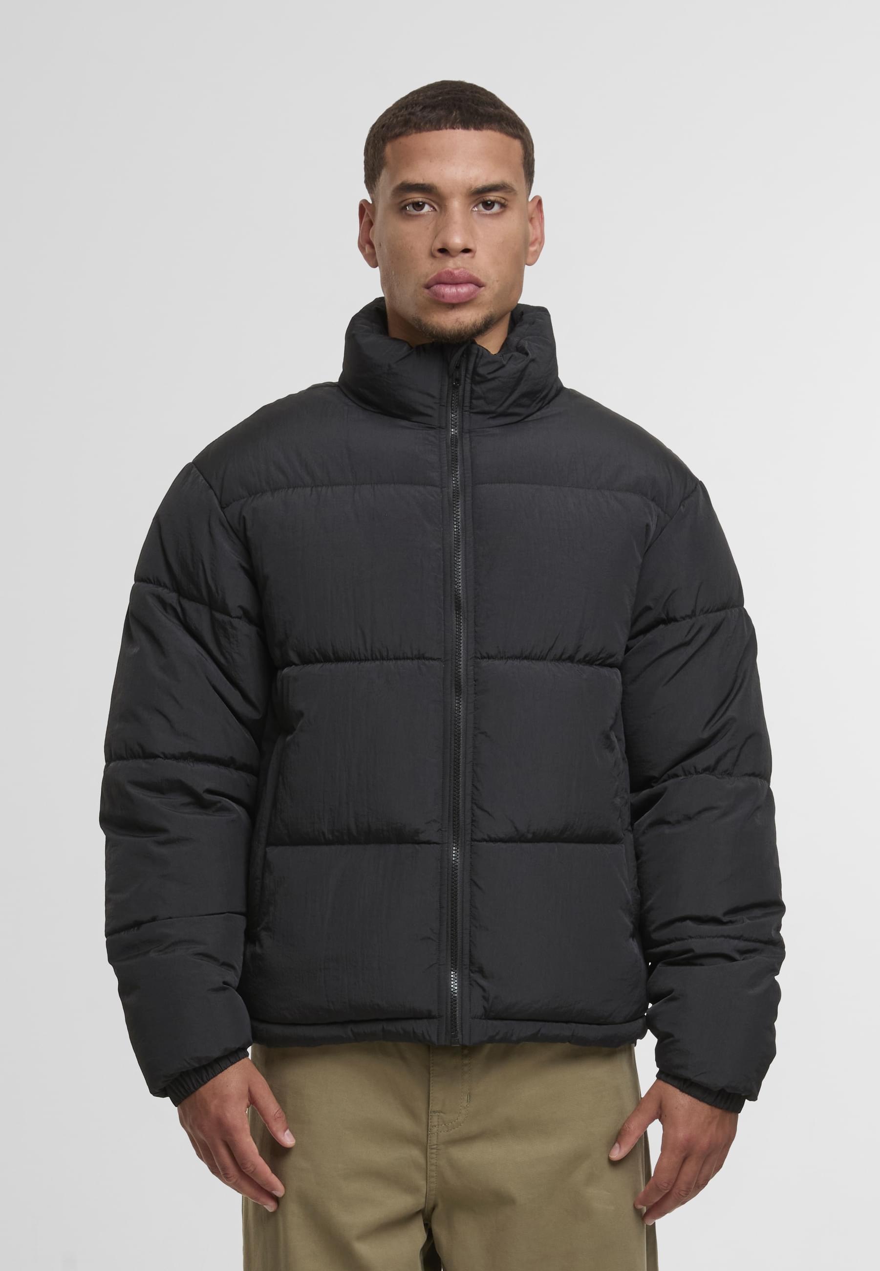 URBAN CLASSICS Winterjacke »Urban Classics Crinkle Puffer Jacket«, (1 St.), ohne Kapuze