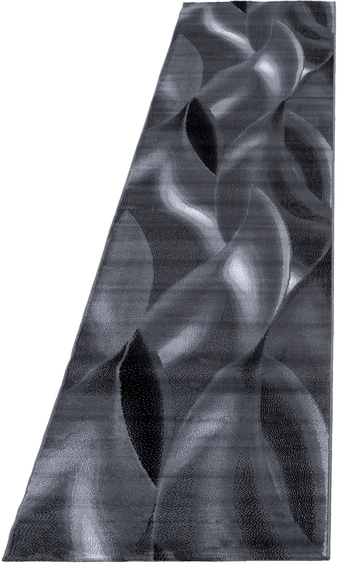 Läufer AYYILDIZ TEPPICHE "Plus 8008" Gr. 12, grau (grau, schwarz), B:80cm H:6mm L:300cm, Kunstfaser, Teppiche, Läufer, gemusterter Flachflor, robust, Webteppich, alle Räume