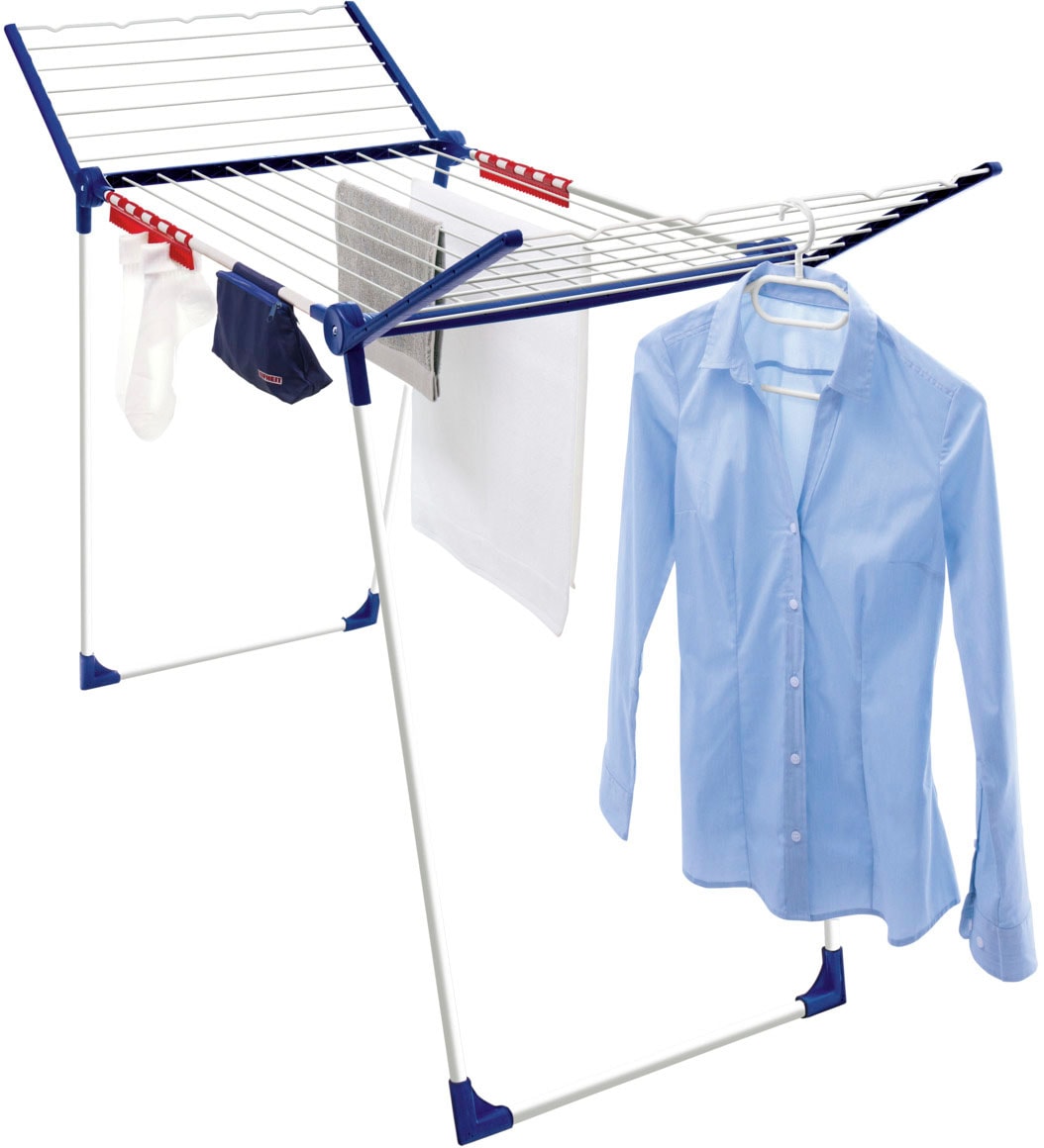 Leifheit Wäscheständer "Pegasus 200", &5 Kleiderbügel,4 Kleinteilehalter + Wäscheklammerbeutel ohne Klammern