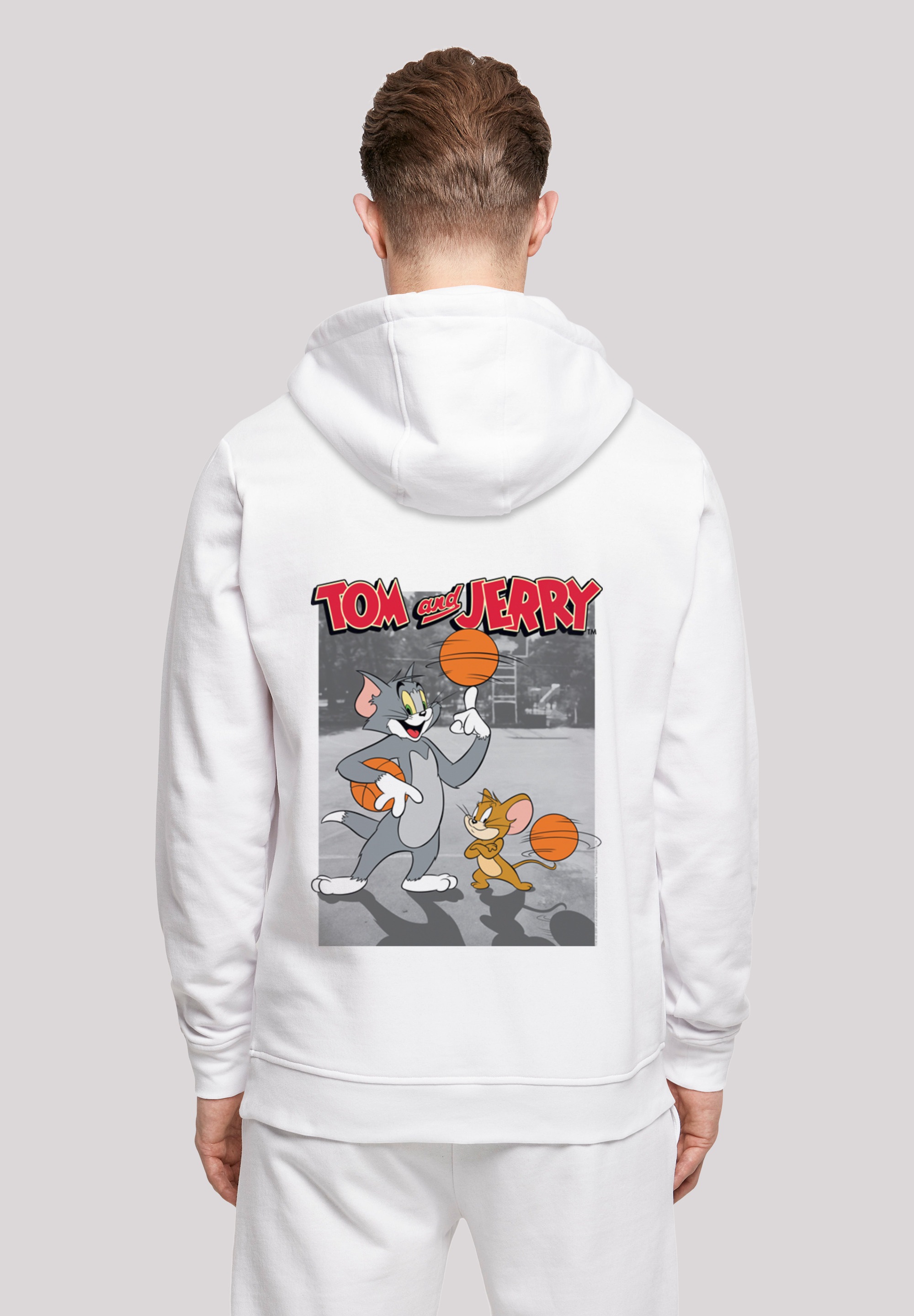 F4NT4STIC Kapuzenpullover "Tom und Jerry Basketball", Print