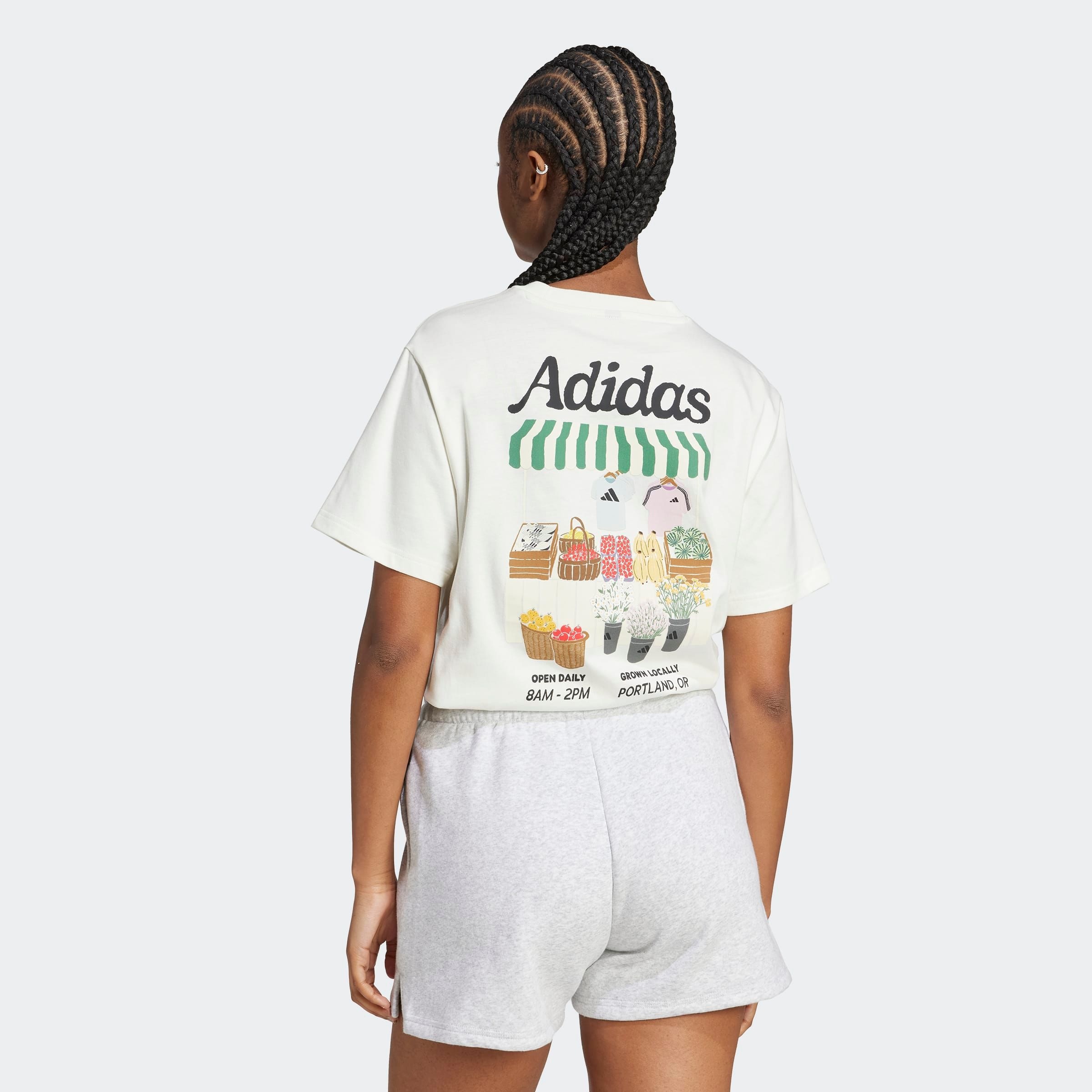 Thumbnail - adidas Sportswear T-Shirt "W FARMMKT T" sportlicher Stil, kurze Ärmel, für Laufen geeignet