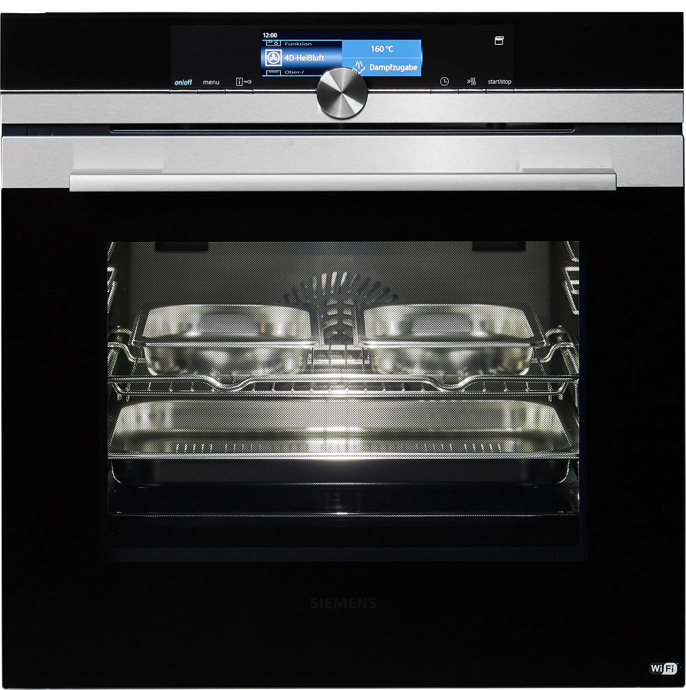 SIEMENS Dampfbackofen »HS658GXS7«, HS658GXS7, mit 3-fach-Teleskopauszug, ecoClean Plus