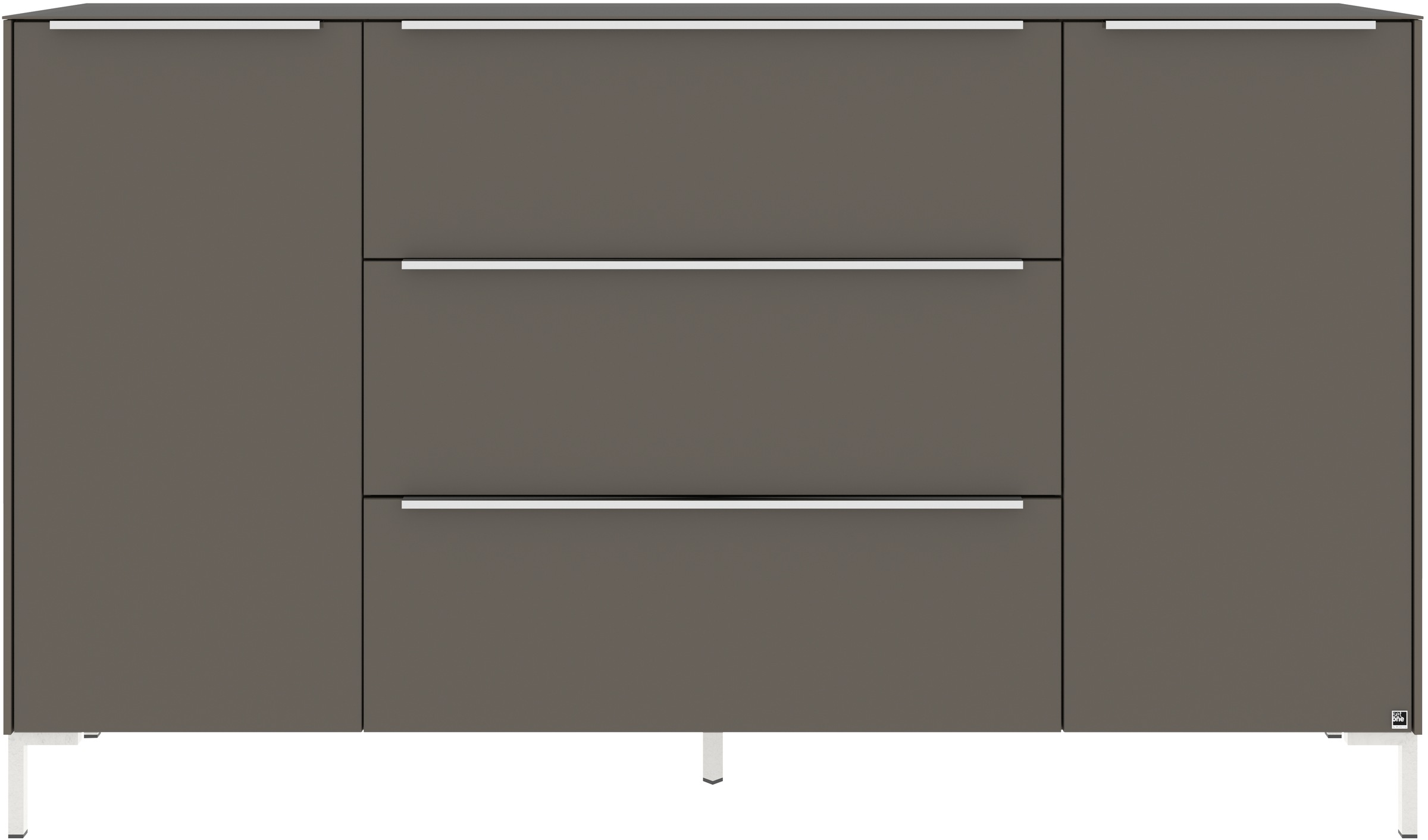 set one by Musterring Sideboard »Reno« 1 Stk. tlg. Mit Winkelfuß in diversen Farben, 108 cm Höhe & Farbauswahl
