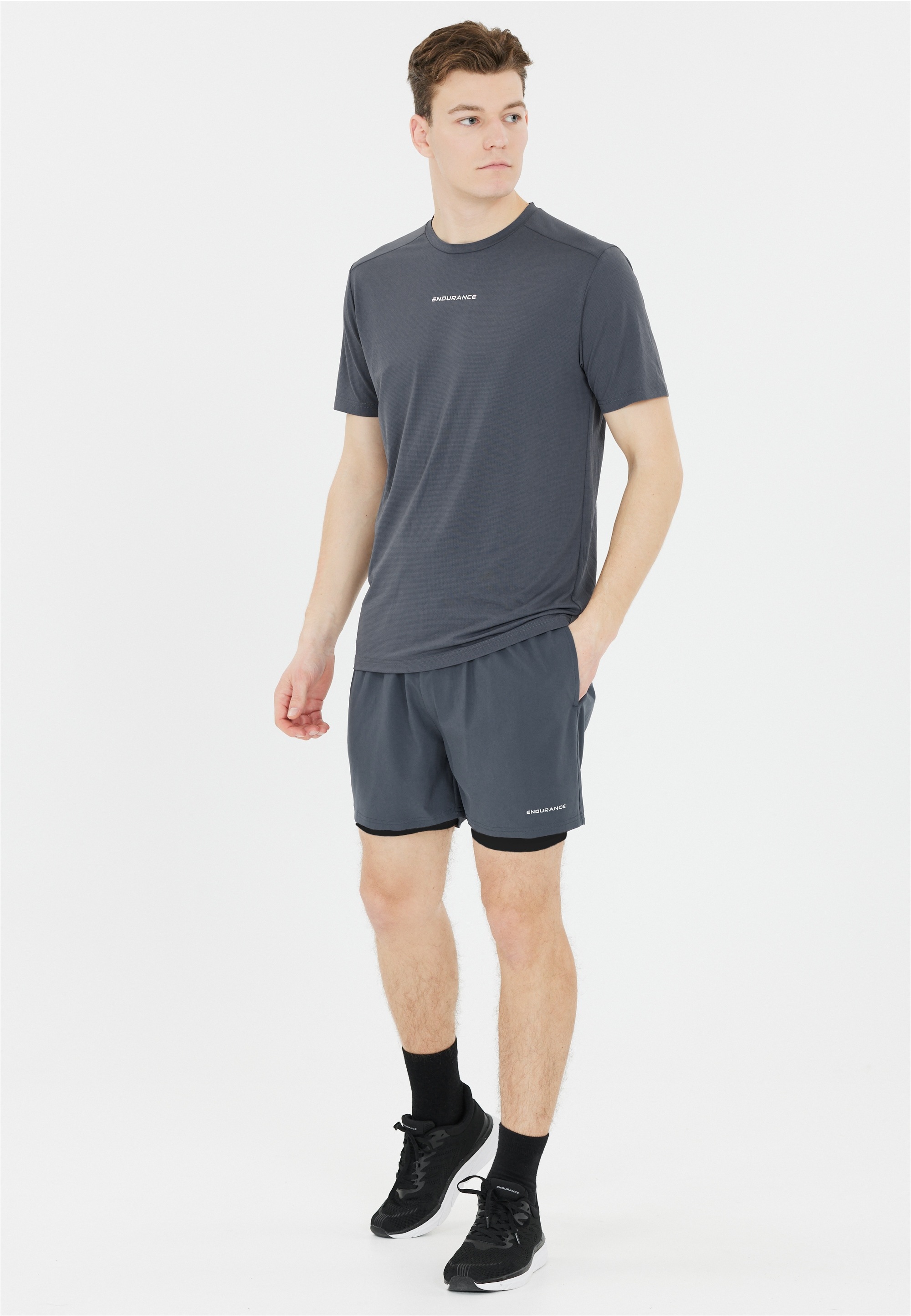 ENDURANCE Shorts »Kros«, Im 2-in-1-Design mit Quick Dry und Stretch-Funktion