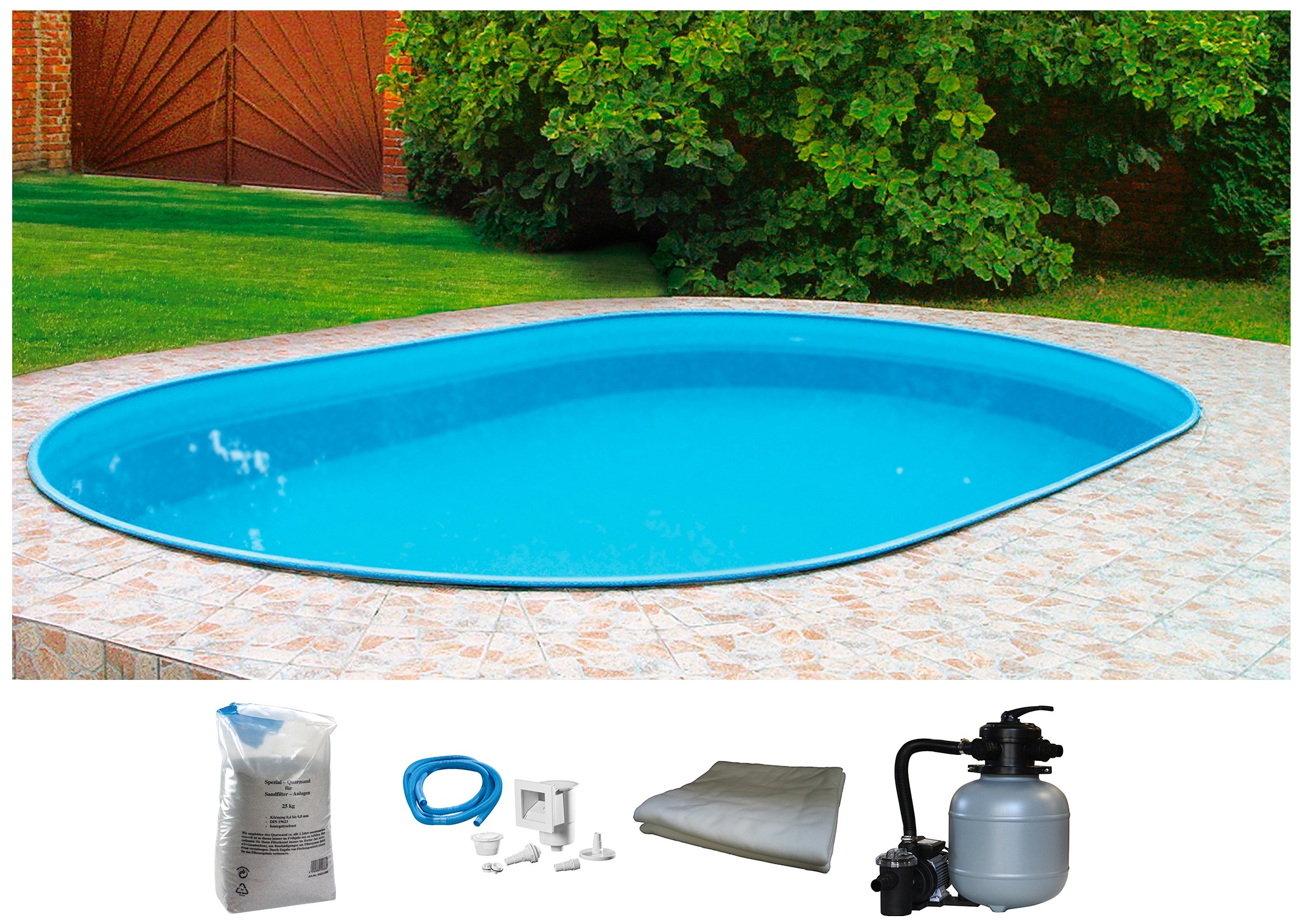 my POOL BWT Ovalpool "PREMIUM" Höhe 135 cm, in verschiedenen Größen verfügb günstig online kaufen