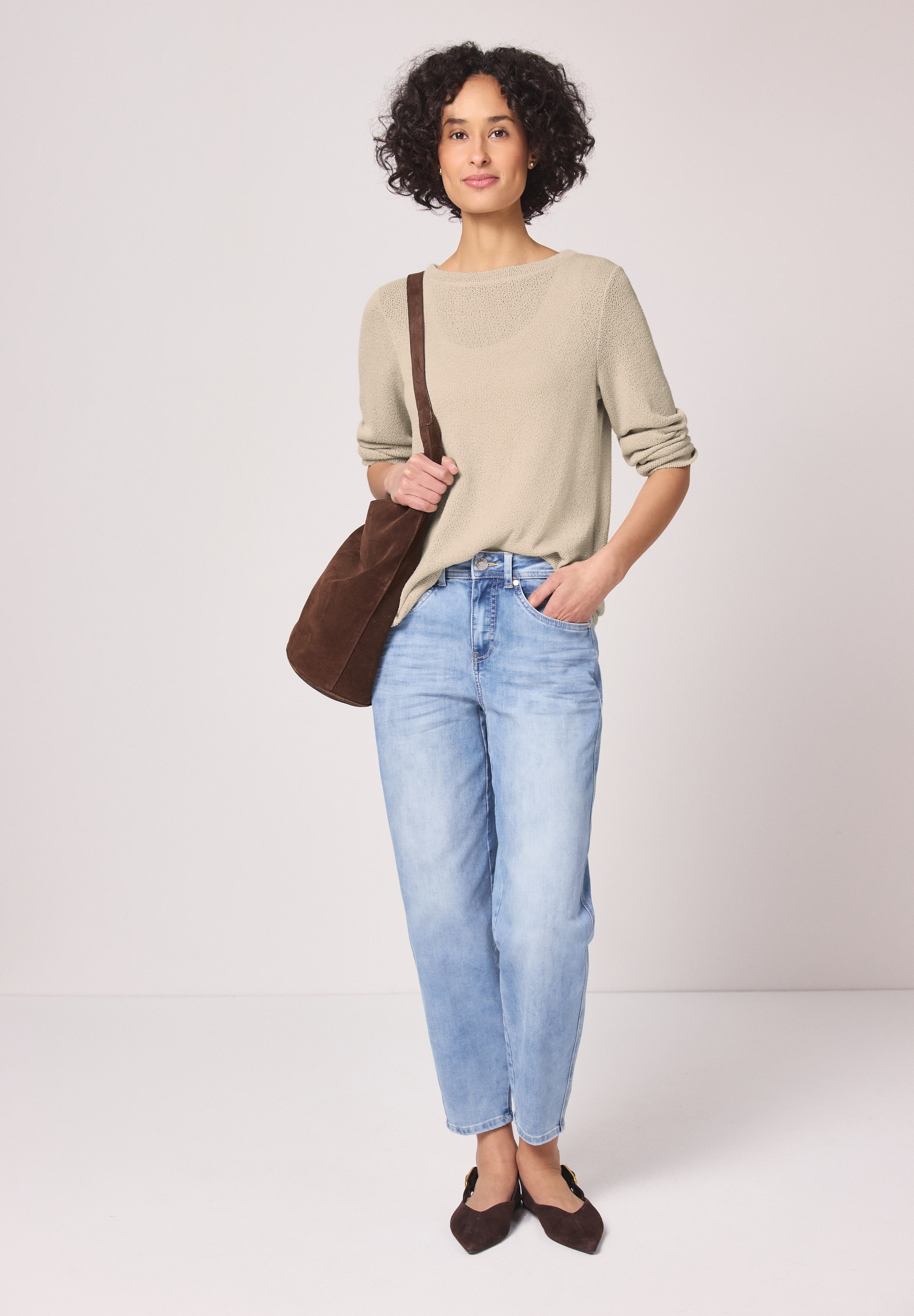 STREET ONE 3/4-Arm-Shirt mit 3/4 Ärmeln