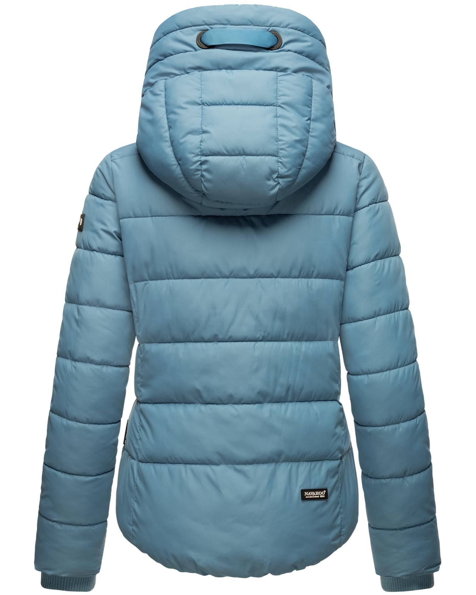 Navahoo Steppjacke »Amayaa«, mit Kapuze, stylische Damen Winterjacke mit coolen Applikationen